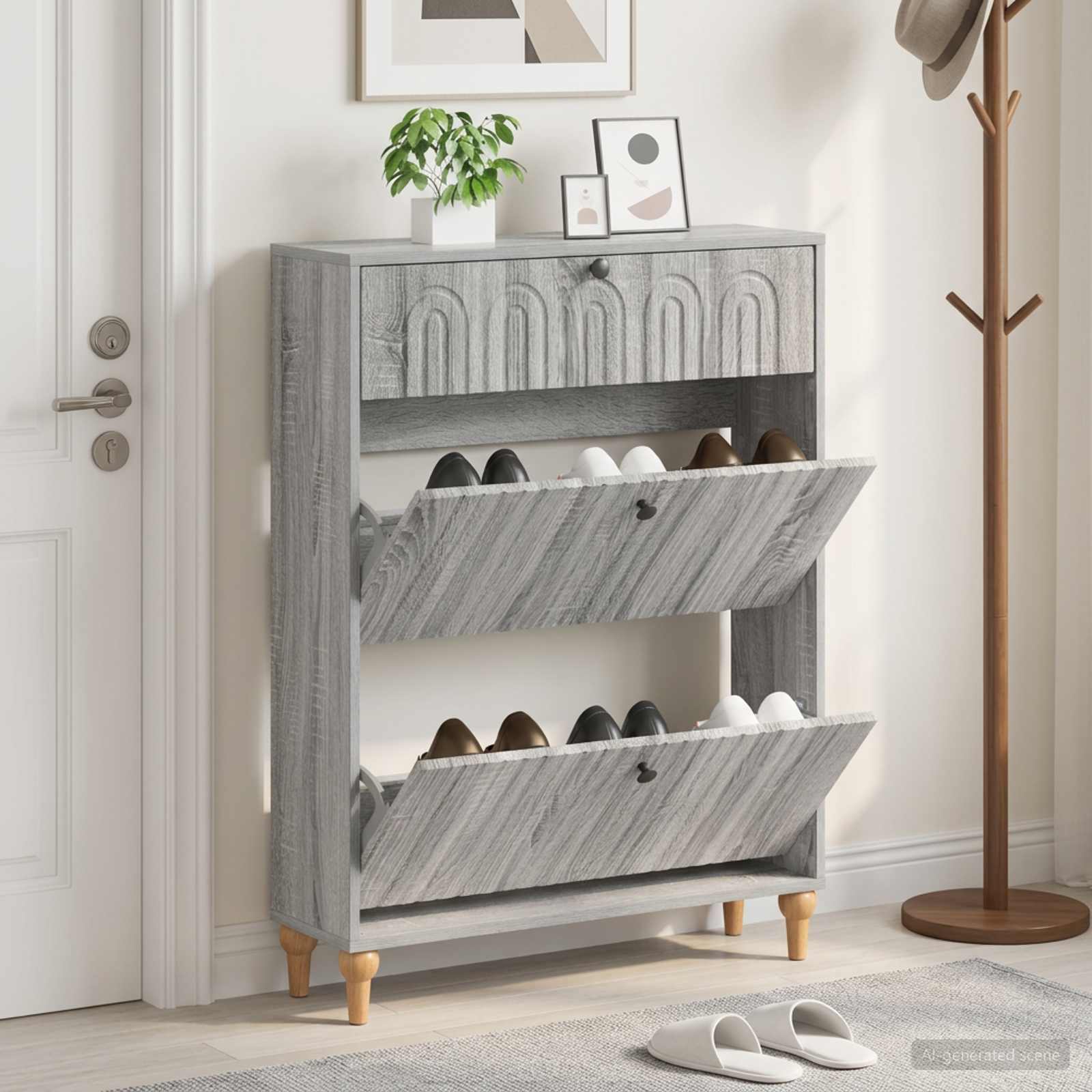 Mobile per scarpe ALKMAAR 78 x 24 x 103 cm Legno ingegnerizzato