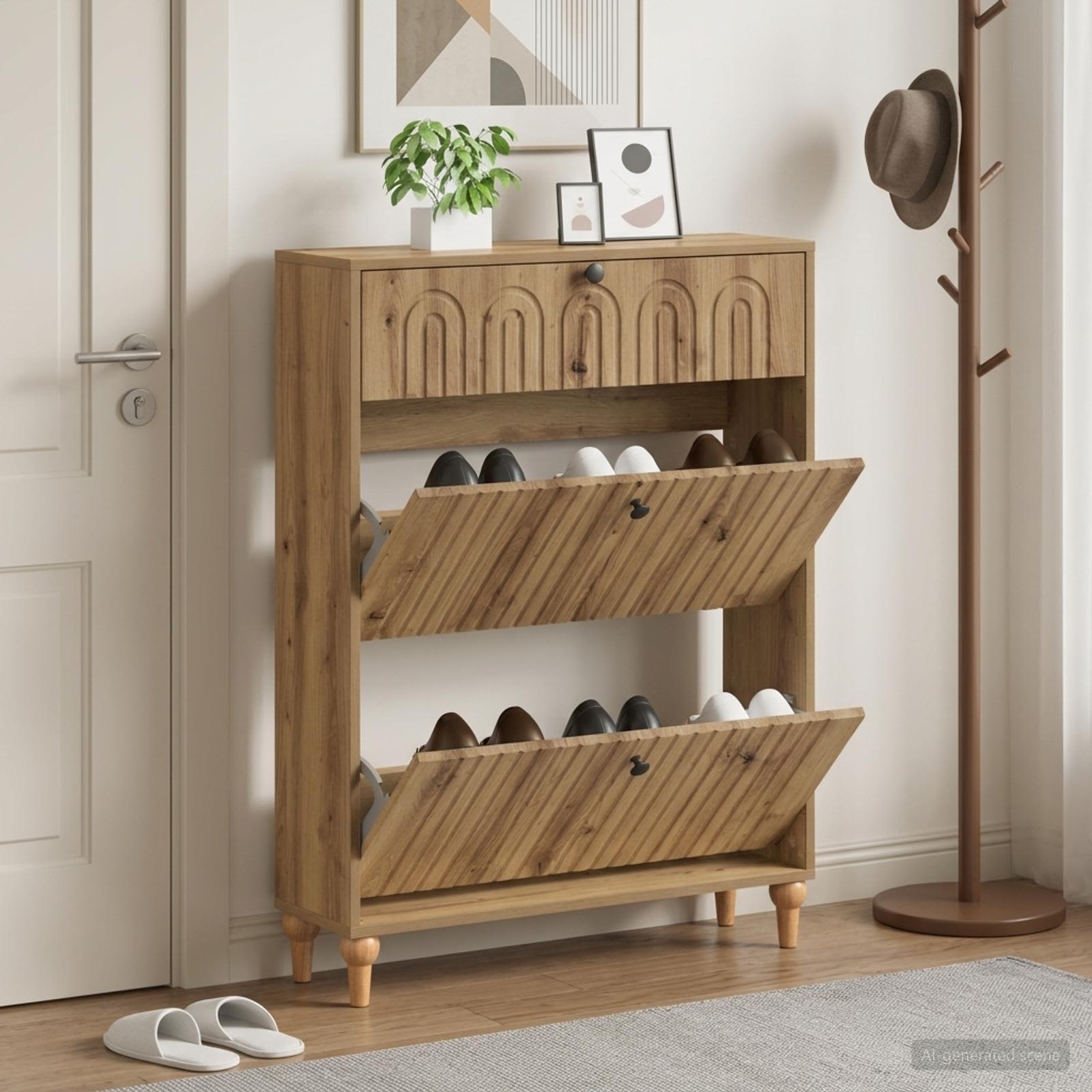 Mobile per scarpe ALKMAAR 78 x 24 x 103 cm Legno ingegnerizzato