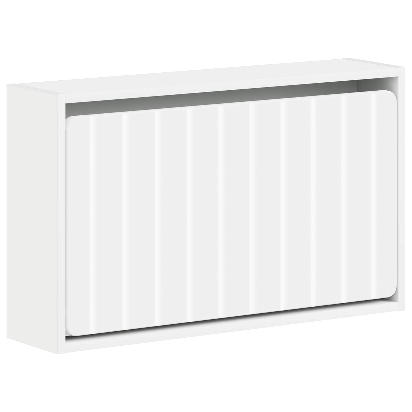 Mobiletto per Scarpe da Muro ZWOLLE 71 x 17 x 43 cm Bianco