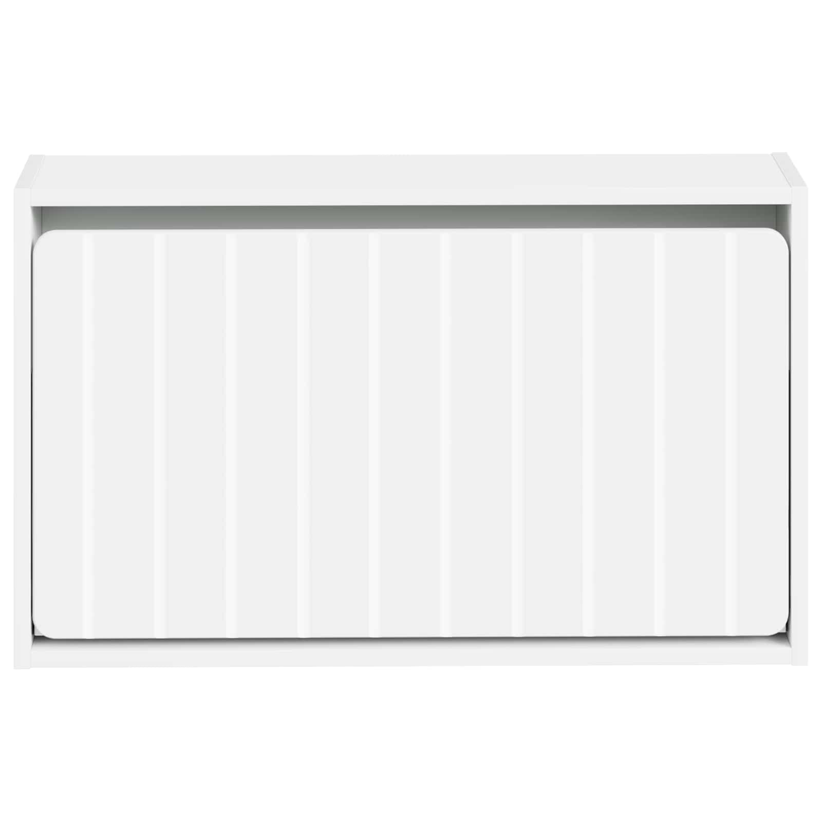 Mobiletto per Scarpe da Muro ZWOLLE 71 x 17 x 43 cm Bianco