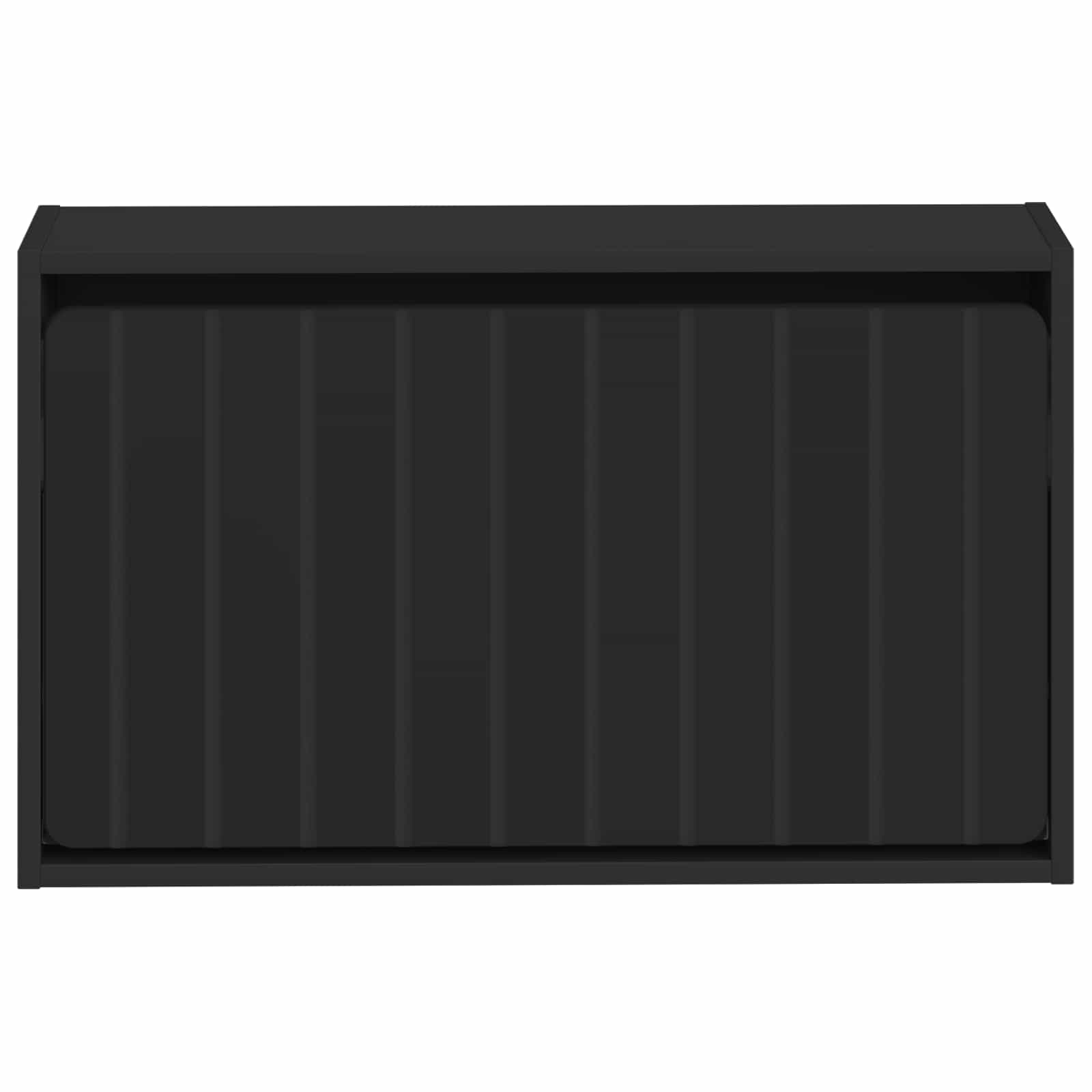 Mobiletto per Scarpe da Muro ZWOLLE 71 x 17 x 43 cm Nero
