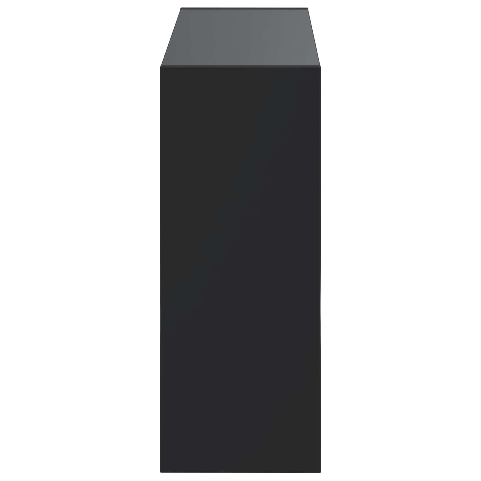 Mobiletto per Scarpe da Muro ZWOLLE 71 x 17 x 43 cm Nero