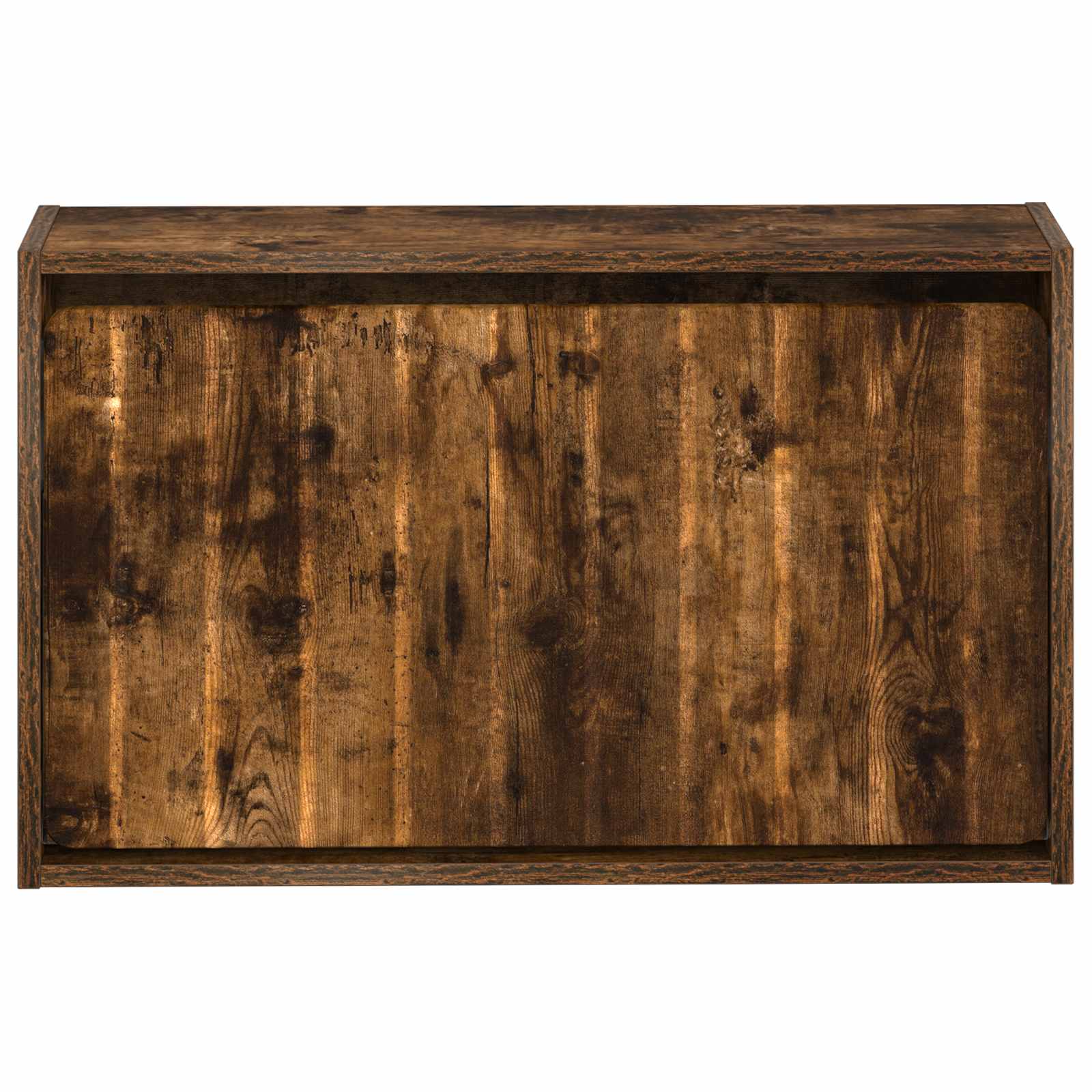 Mobiletto per Scarpe da Muro ZWOLLE 71 x 17 x 43 cm Rovere Fumo