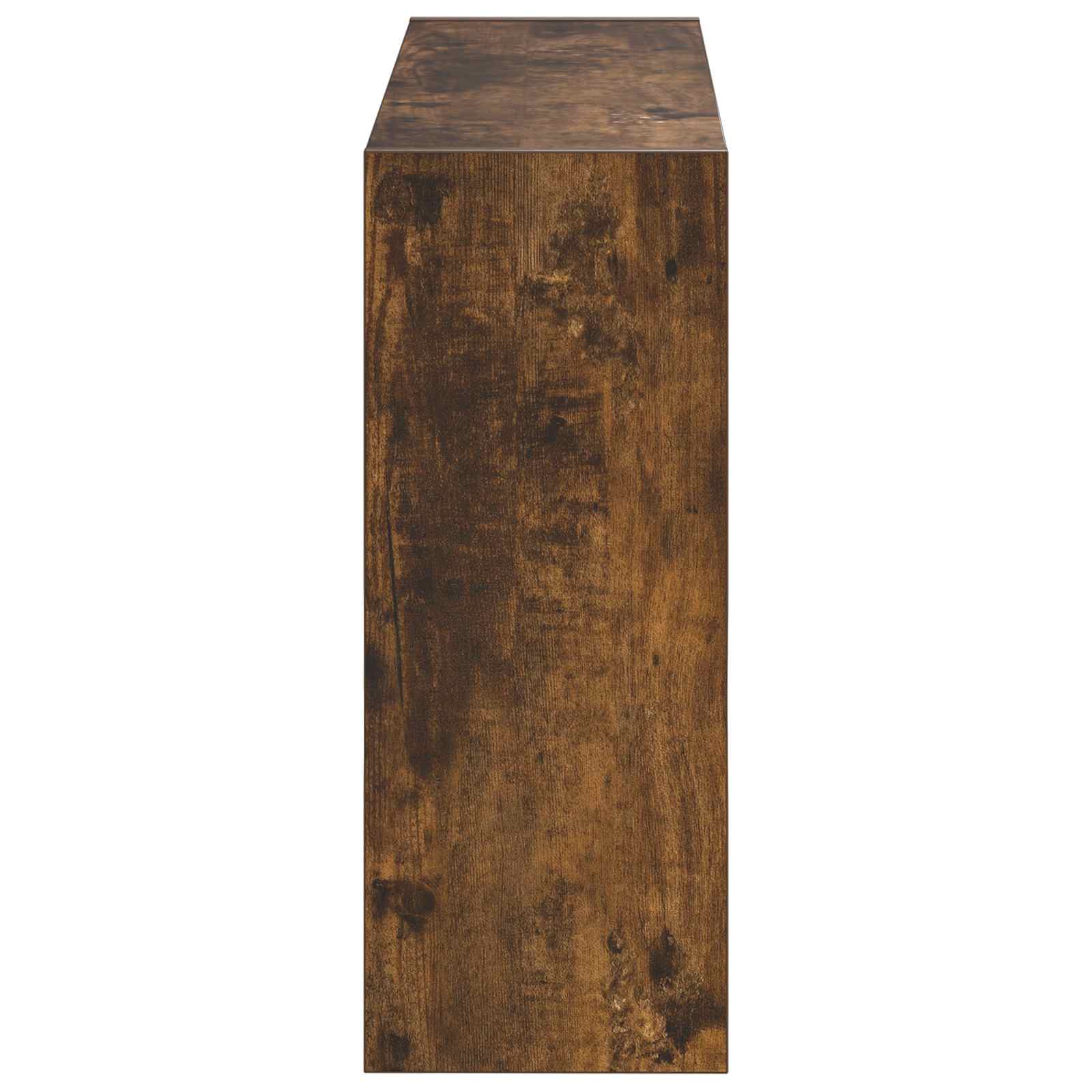 Mobiletto per Scarpe da Muro ZWOLLE 71 x 17 x 43 cm Rovere Fumo