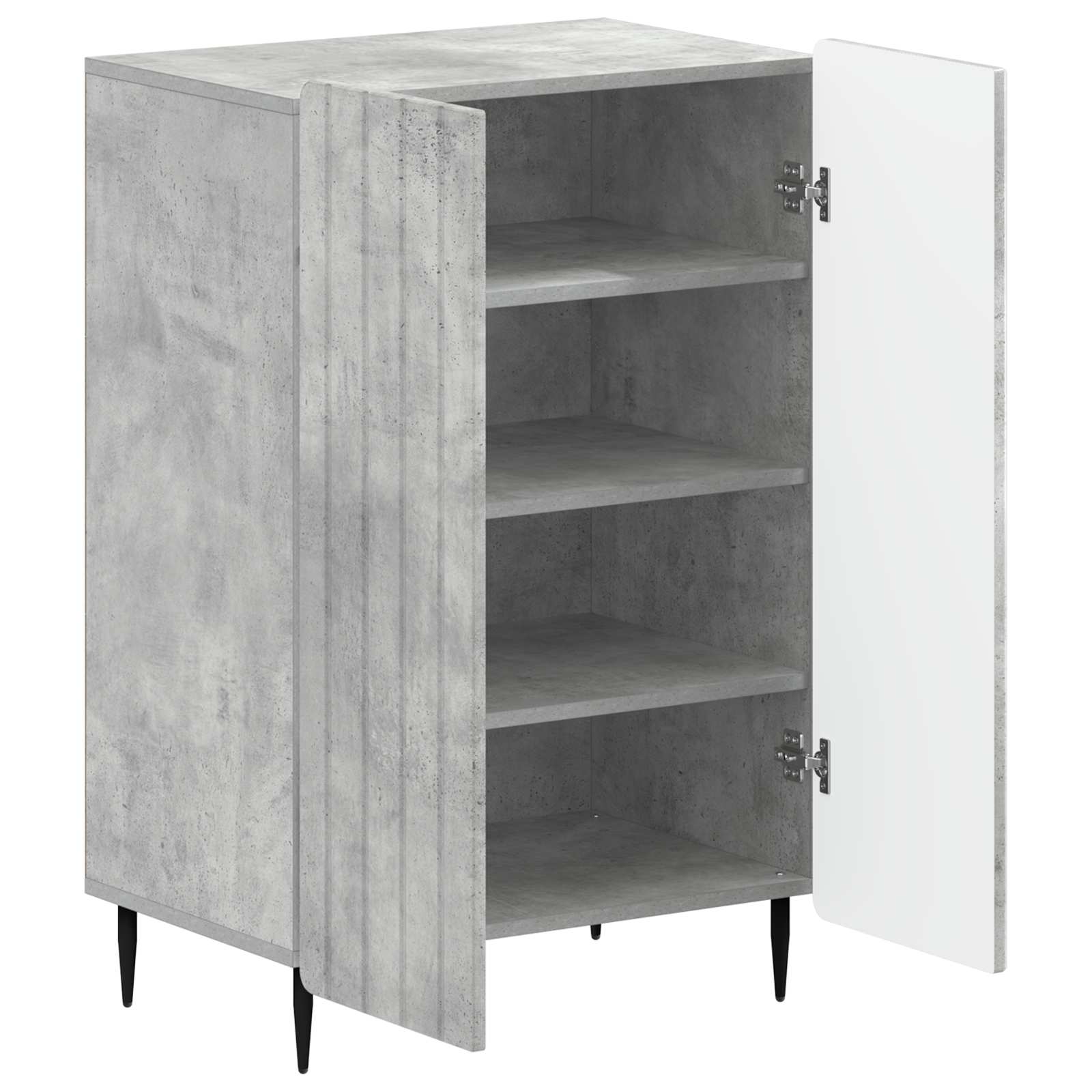 Mobile per scarpe ZWOLLE 59,5 x 39,5 x 91,5 cm Grigio Cemento