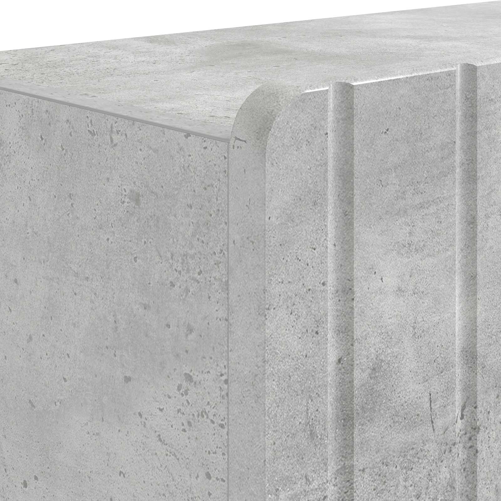 Mobile per scarpe ZWOLLE 59,5 x 39,5 x 91,5 cm Grigio Cemento