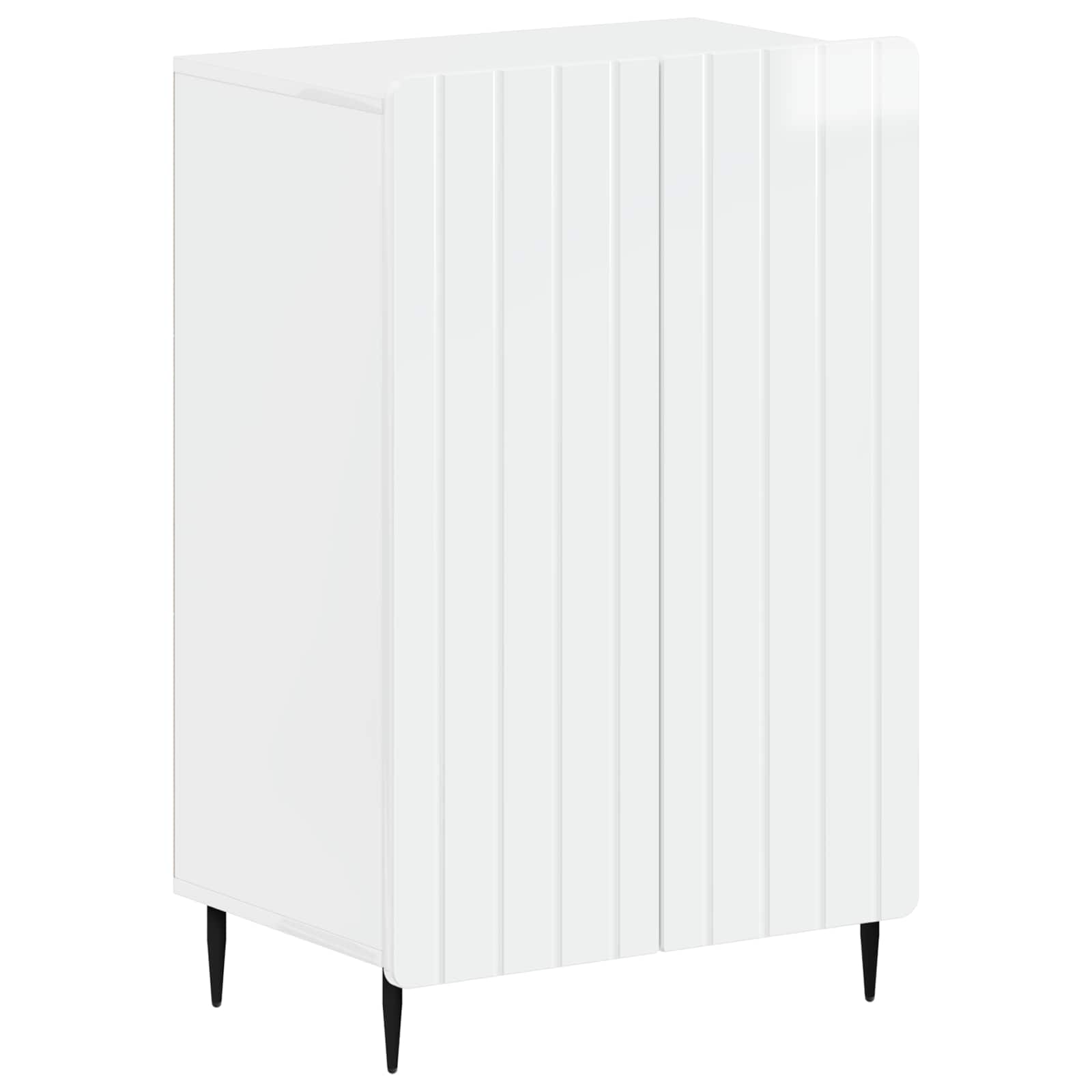Mobile per scarpe ZWOLLE 59,5 x 39,5 x 91,5 cm Bianco Lucido