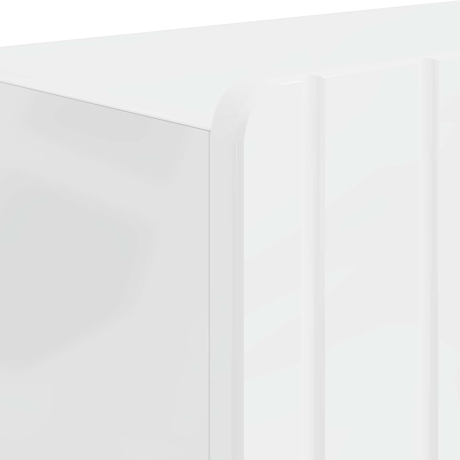 Mobile per scarpe ZWOLLE 59,5 x 39,5 x 91,5 cm Bianco Lucido