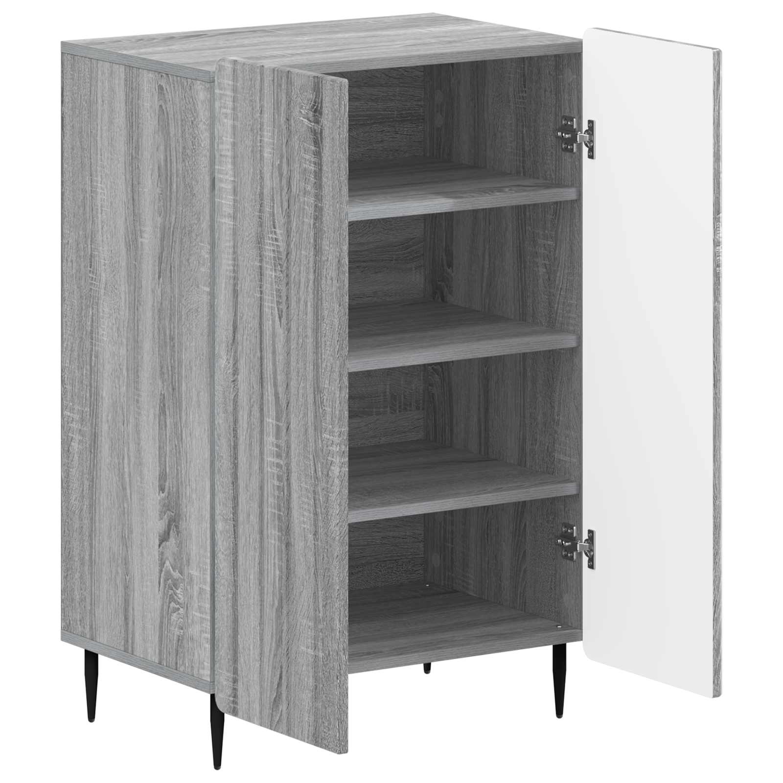 Mobile per scarpe ZWOLLE 59,5 x 39,5 x 91,5 cm Sonoma grigio