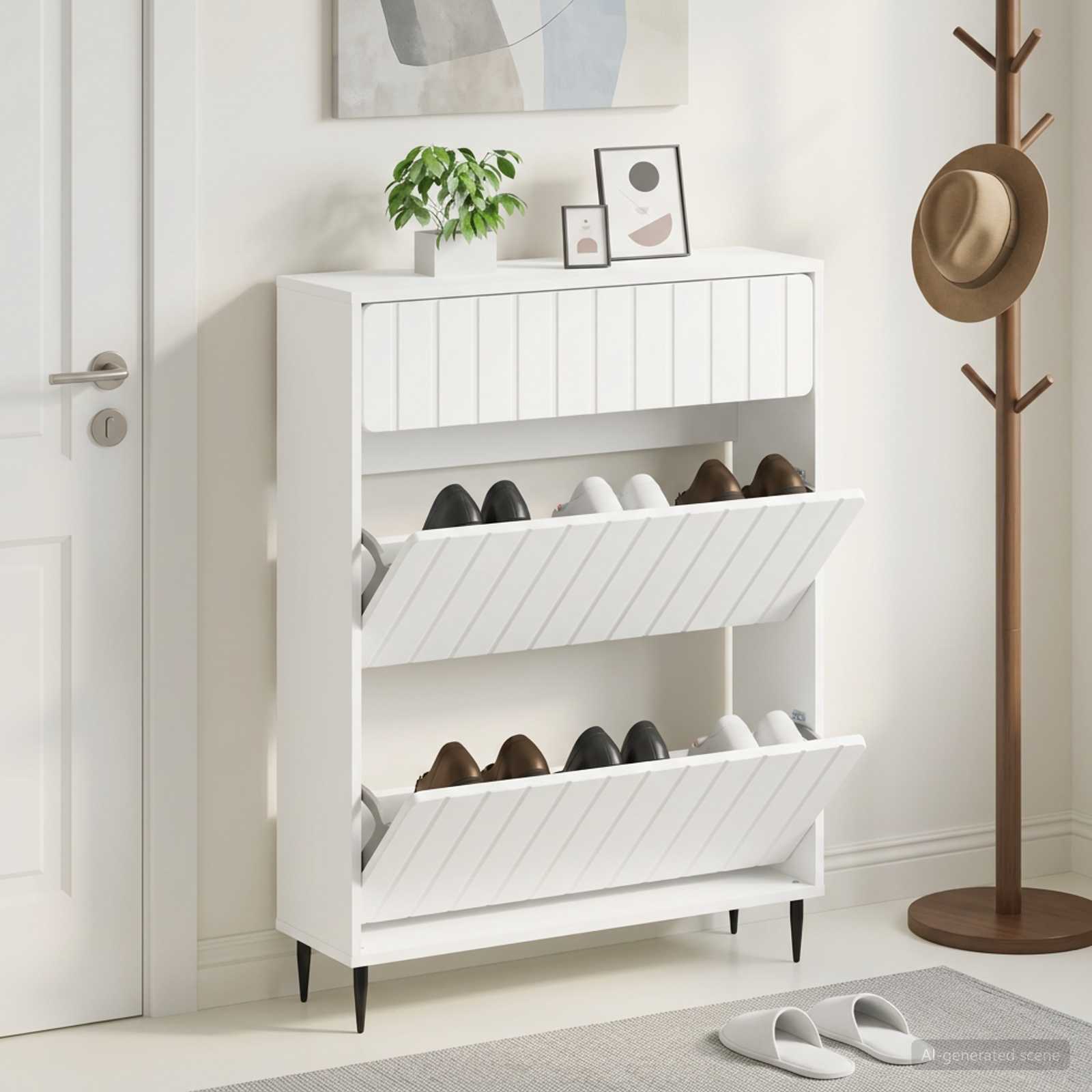Mobile per scarpe ZWOLLE 78 x 24 x 103 cm Legno ingegnerizzato