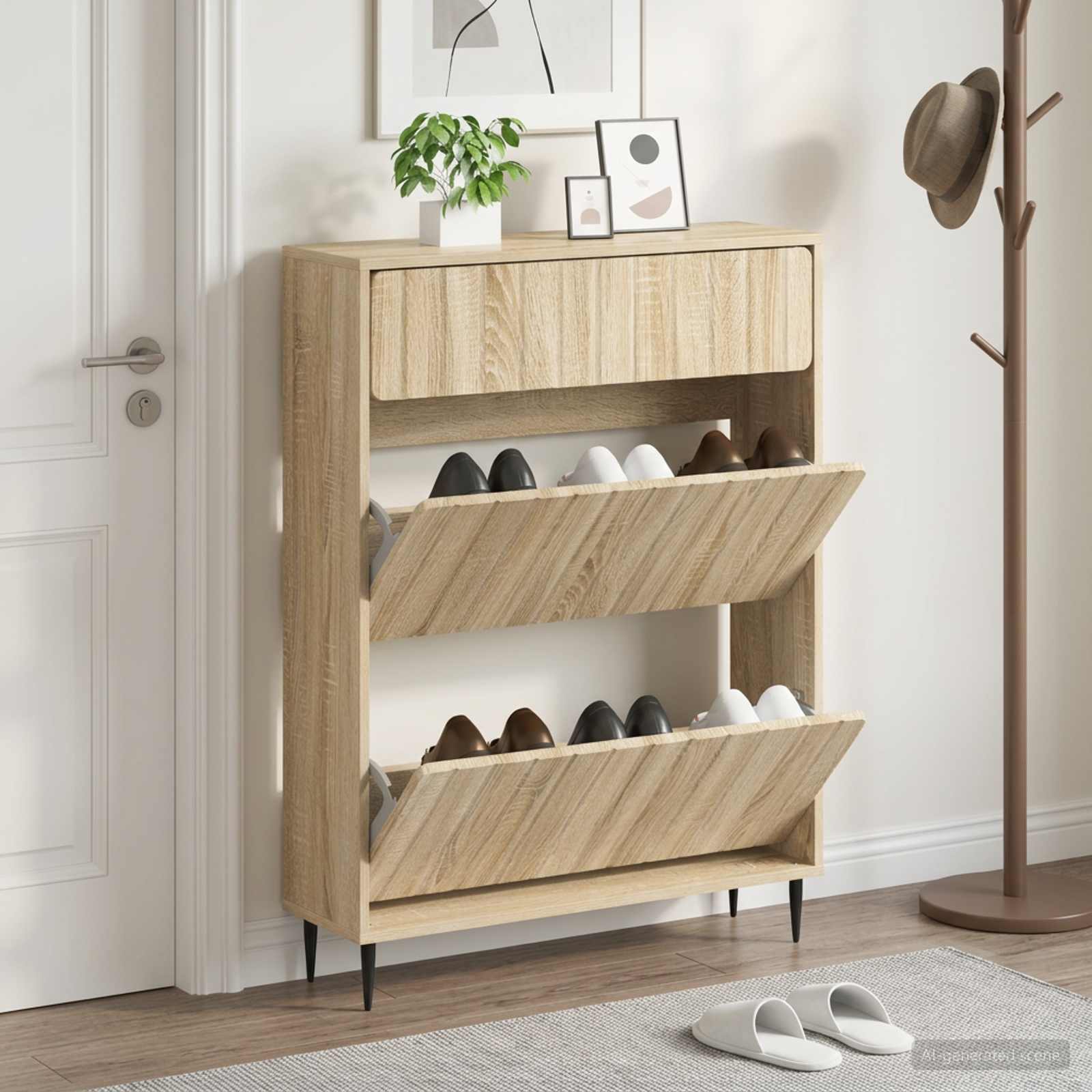 Mobile per scarpe ZWOLLE 78 x 24 x 103 cm Legno ingegnerizzato