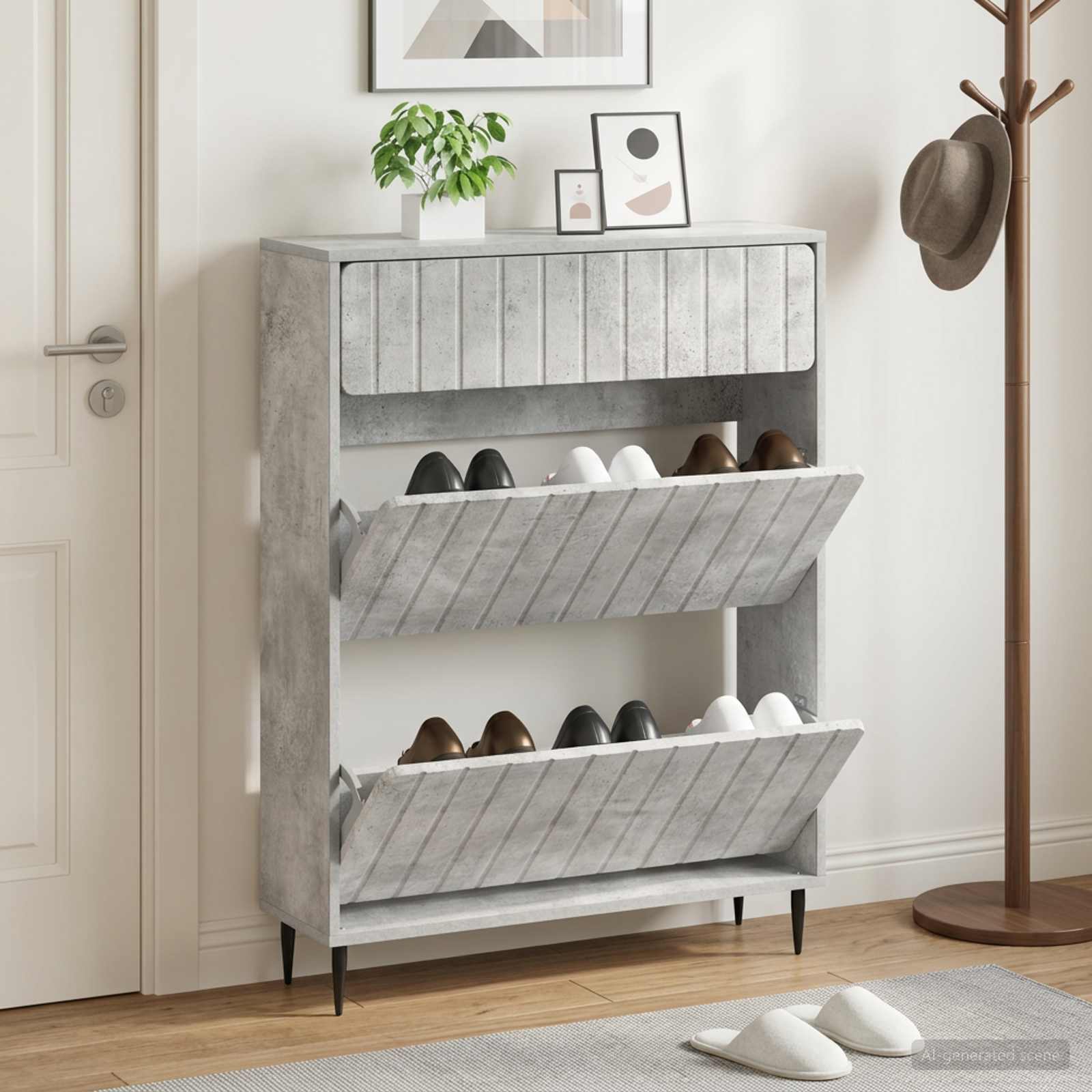 Mobile per scarpe ZWOLLE 78 x 24 x 103 cm Legno ingegnerizzato