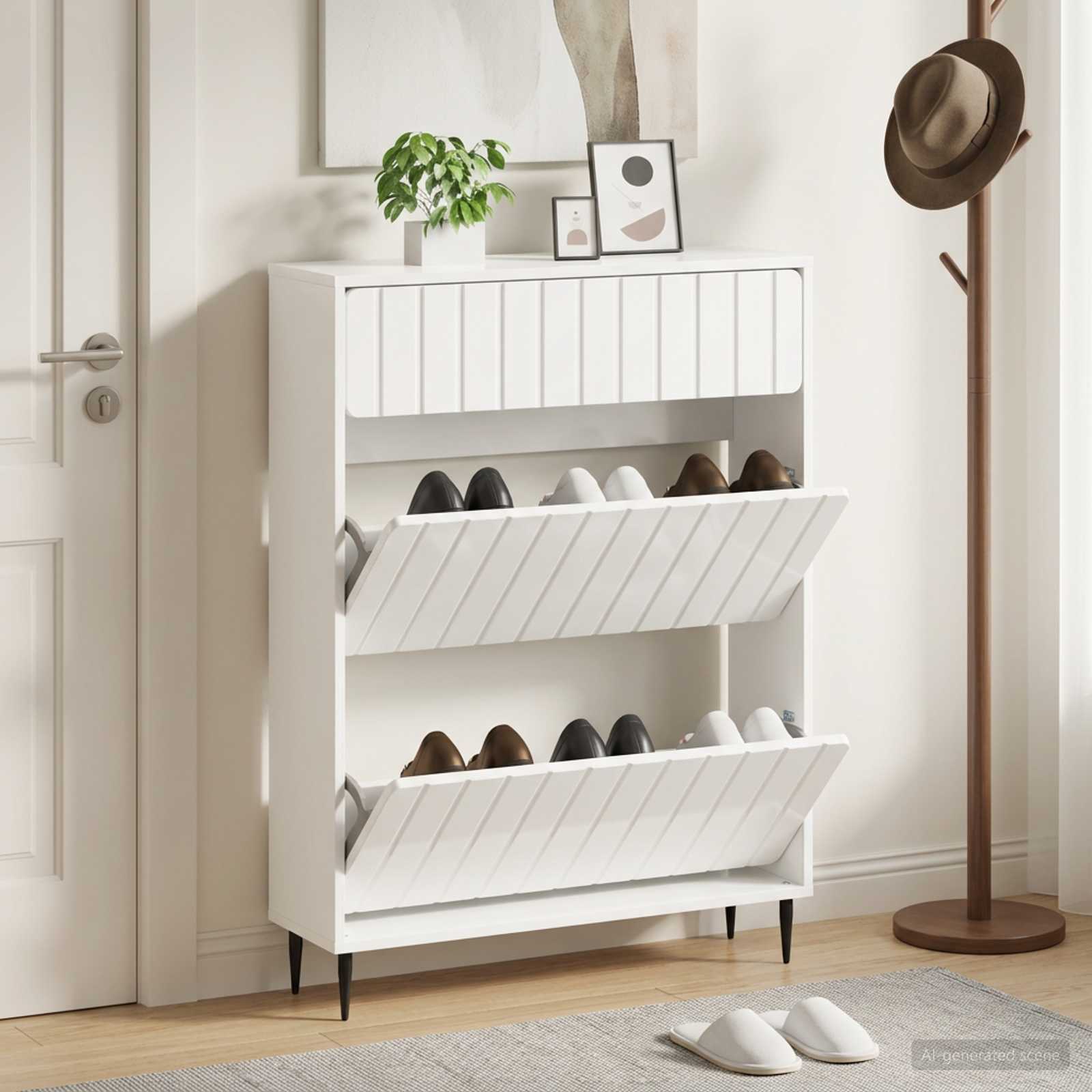 Mobile per scarpe ZWOLLE 78 x 24 x 103 cm Legno ingegnerizzato