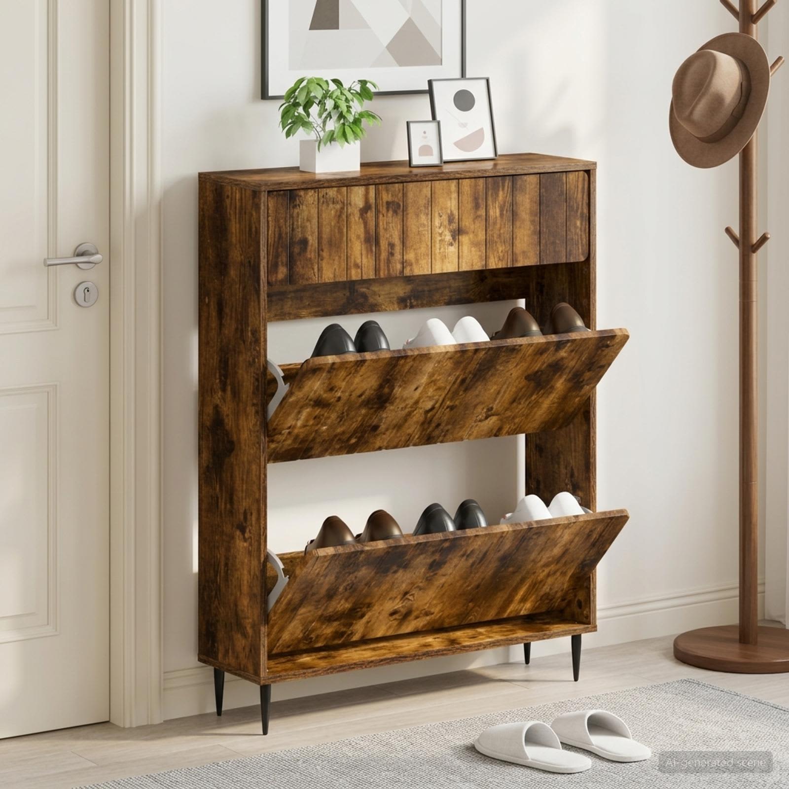 Mobile per scarpe ZWOLLE 78 x 24 x 103 cm Legno ingegnerizzato