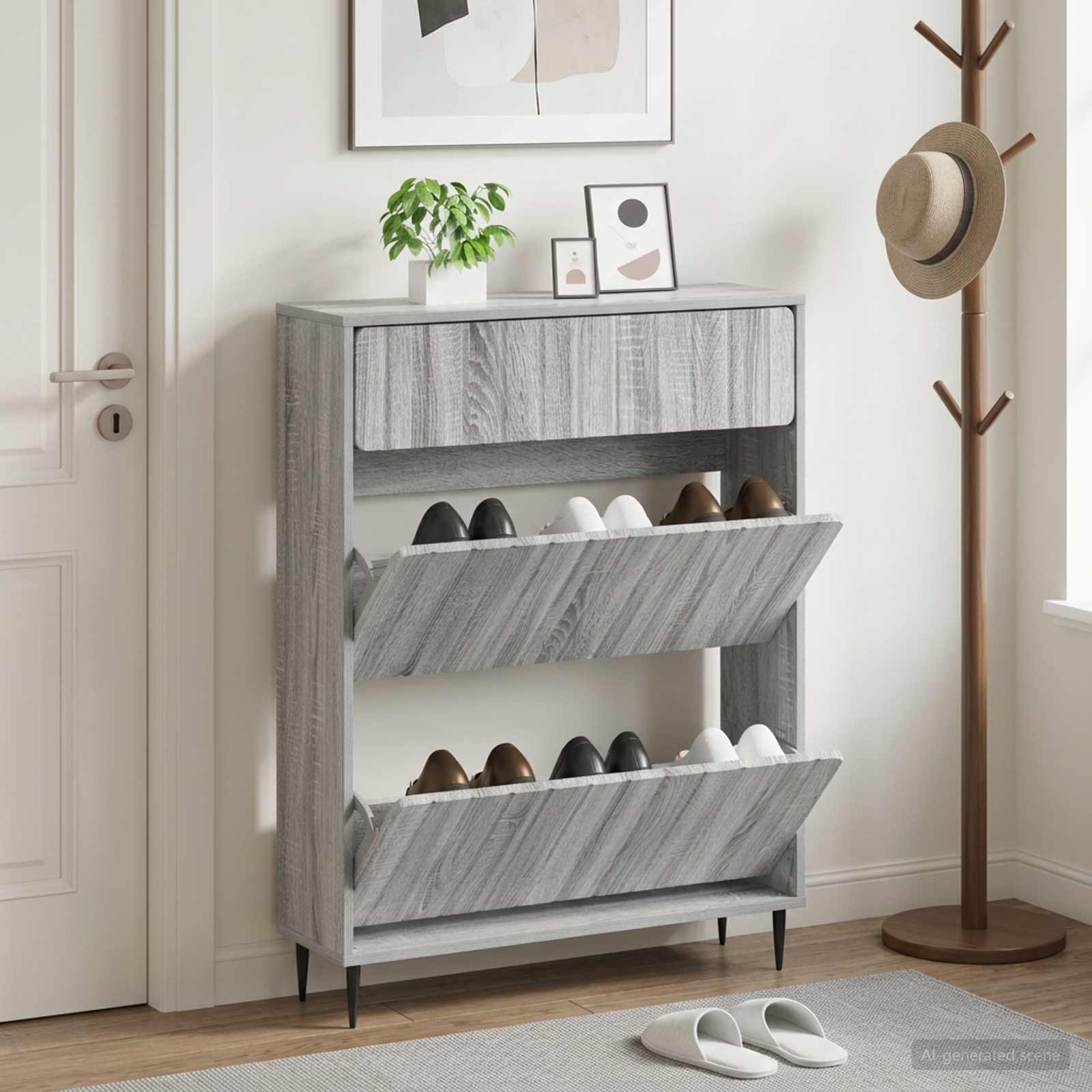 Mobile per scarpe ZWOLLE 78 x 24 x 103 cm Legno ingegnerizzato