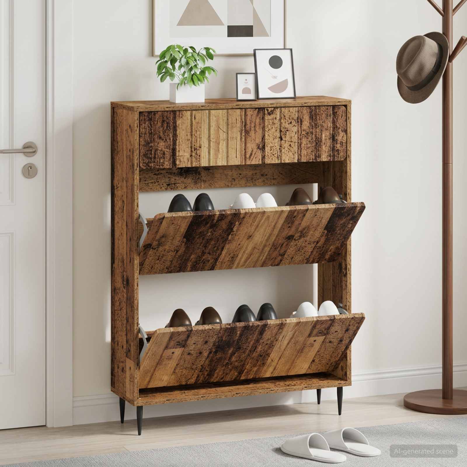 Mobile per scarpe ZWOLLE 78 x 24 x 103 cm Legno ingegnerizzato