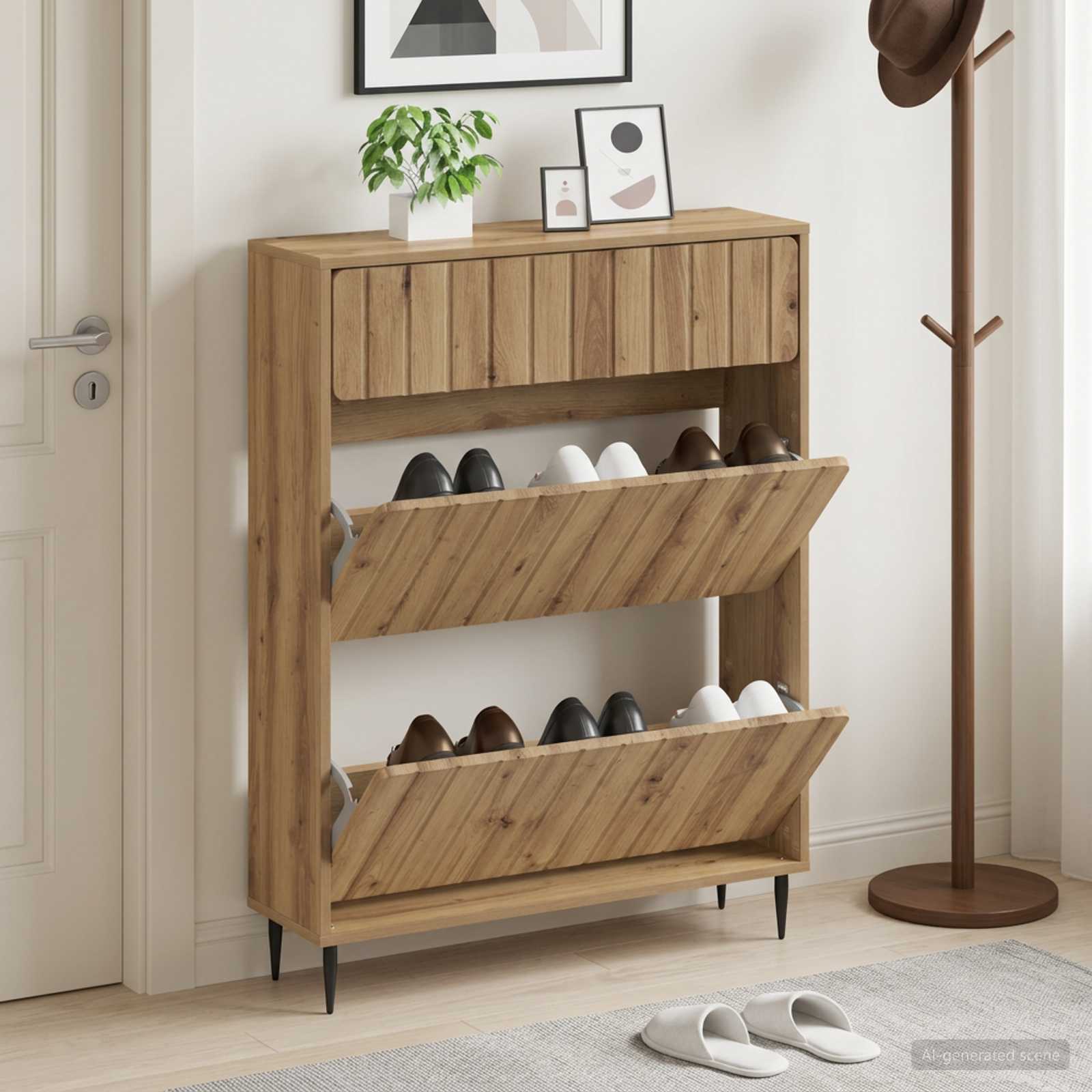 Mobile per scarpe ZWOLLE 78 x 24 x 103 cm Legno ingegnerizzato