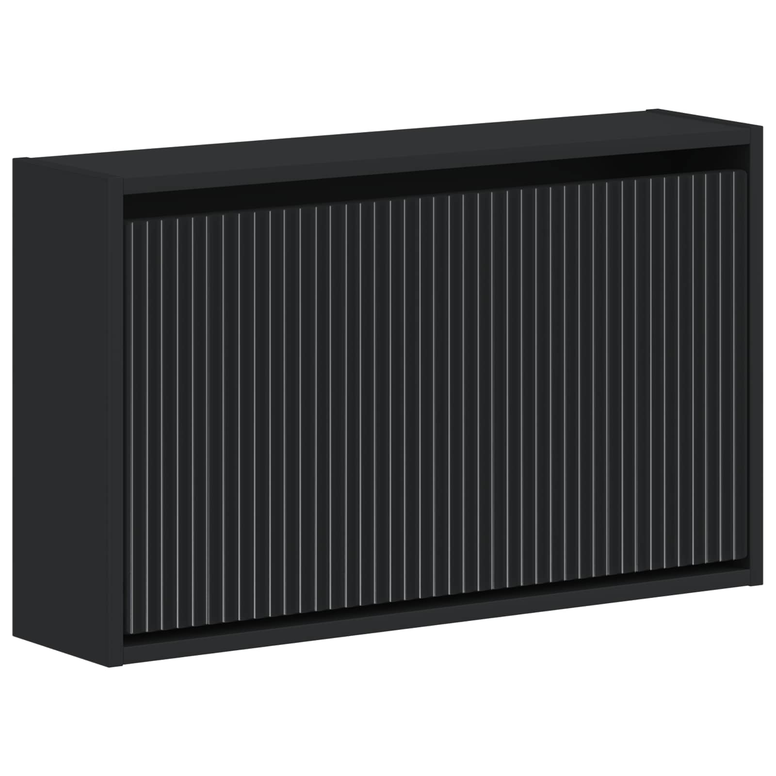 Mobiletto per Scarpe da Muro ARNHEM 71 x 17 x 43 cm Nero