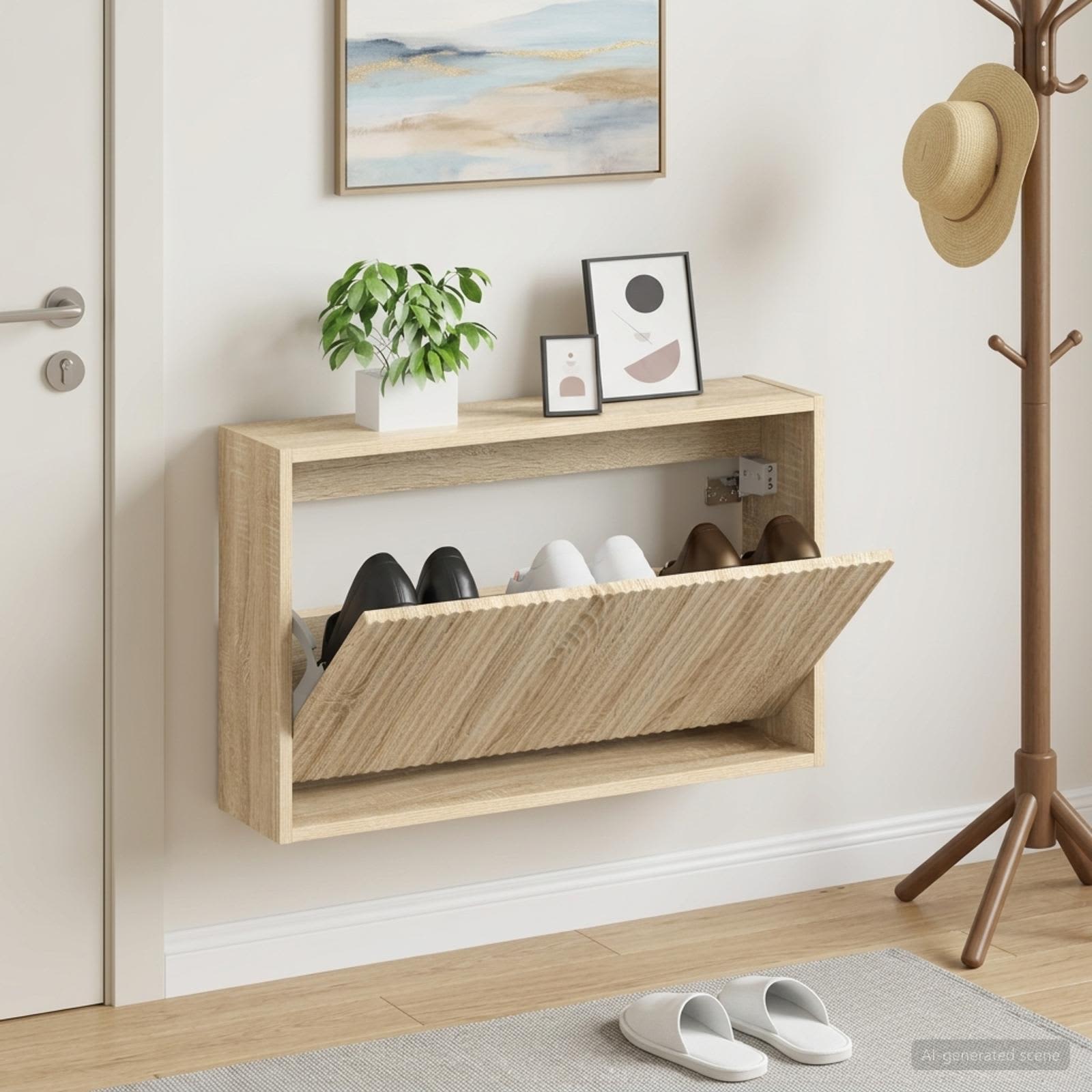 Mobiletto per Scarpe da Muro ARNHEM 71 x 17 x 43 cm