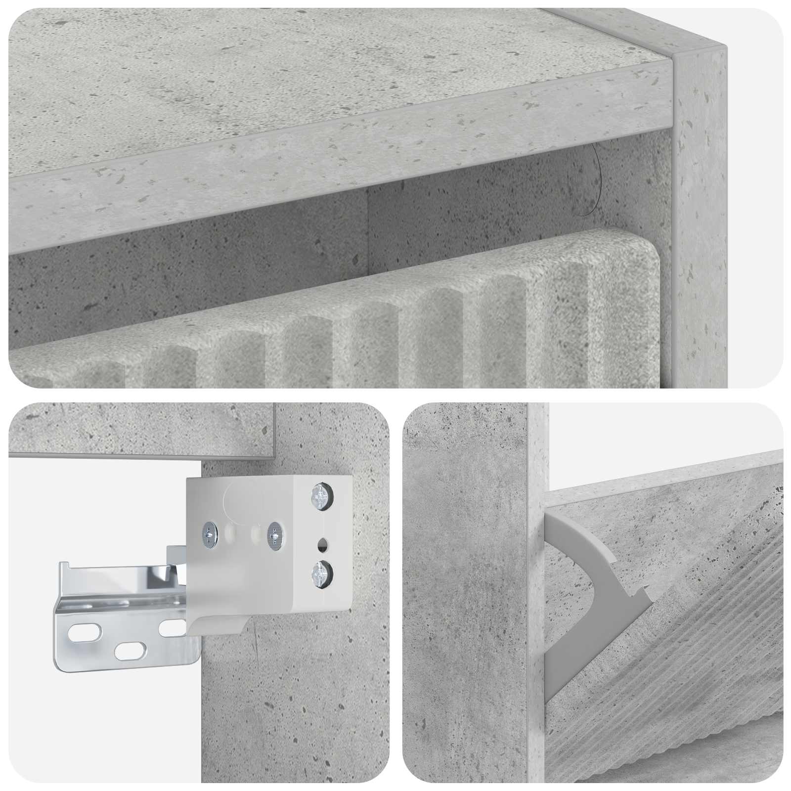Mobiletto per Scarpe da Muro ARNHEM 71 x 17 x 43 cm