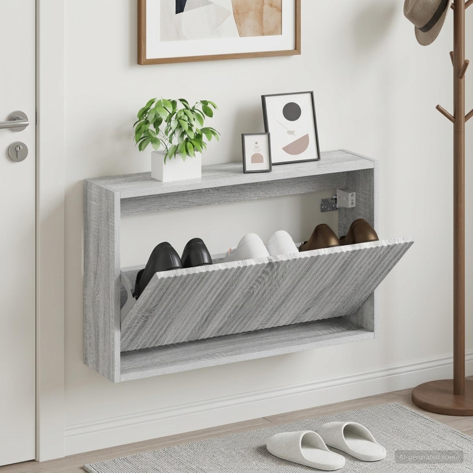 Mobiletto per Scarpe da Muro ARNHEM 71 x 17 x 43 cm