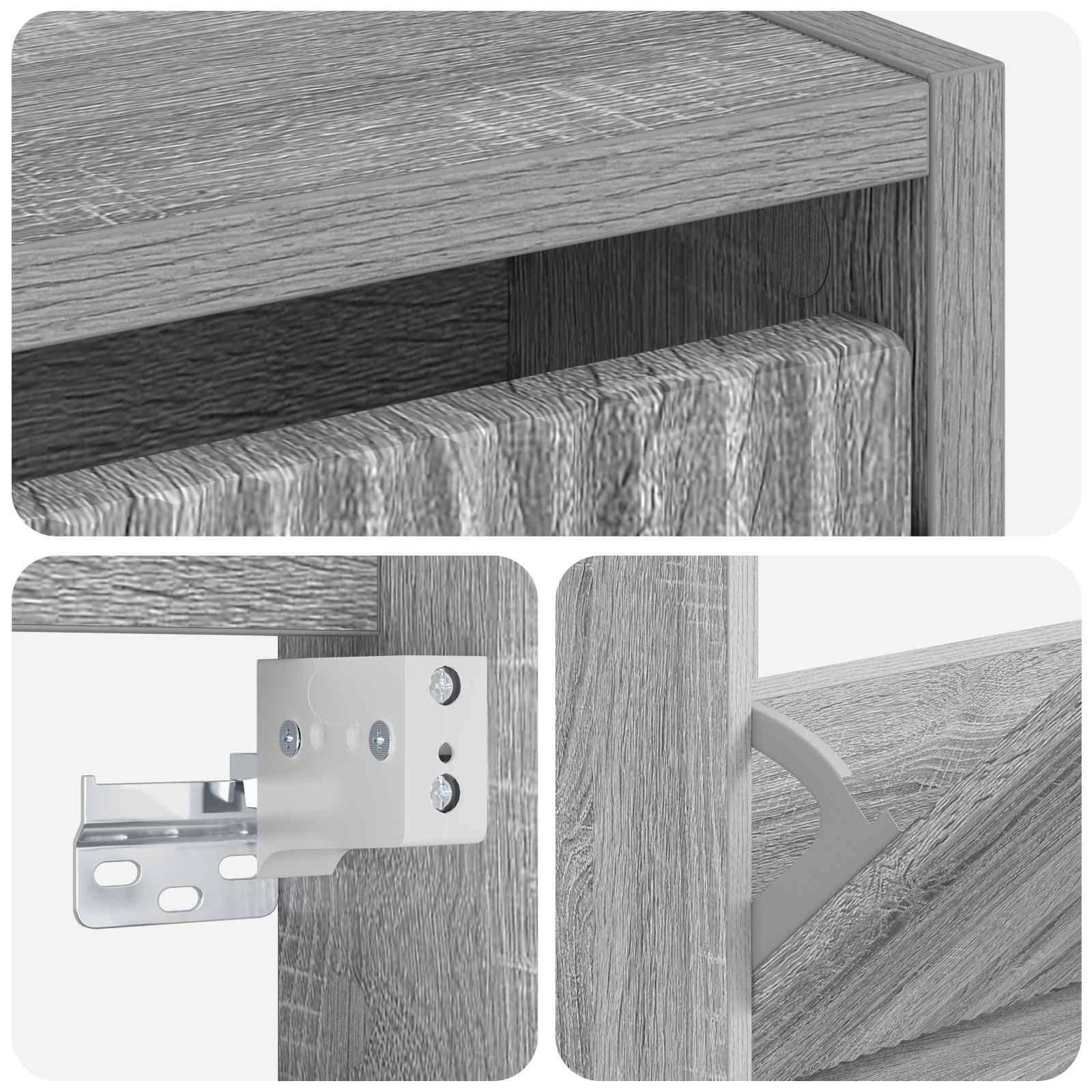 Mobiletto per Scarpe da Muro ARNHEM 71 x 17 x 43 cm