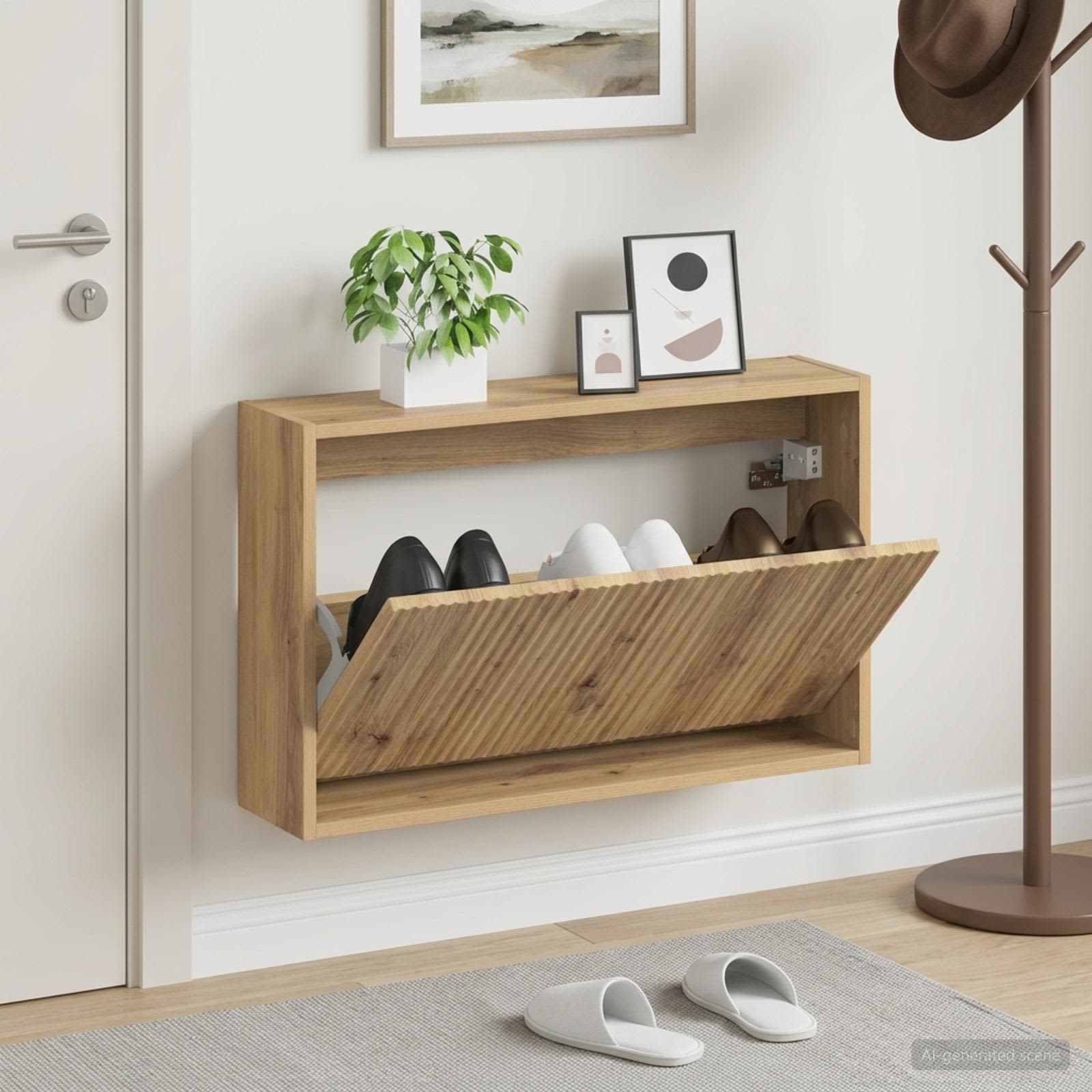 Mobiletto per Scarpe da Muro ARNHEM 71 x 17 x 43 cm