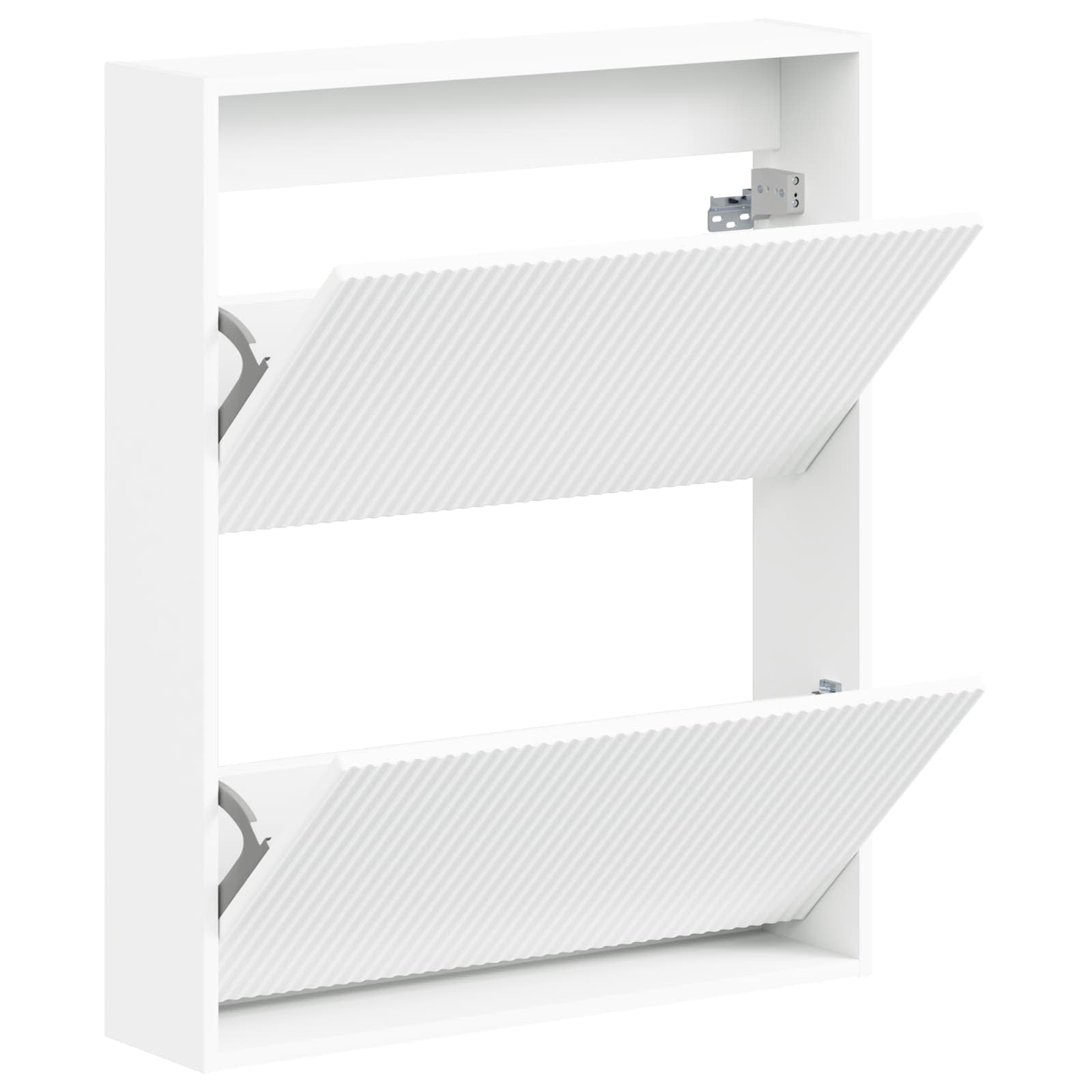 Mobiletto per Scarpe da Muro ARNHEM 71 x 17 x 86 cm Bianco