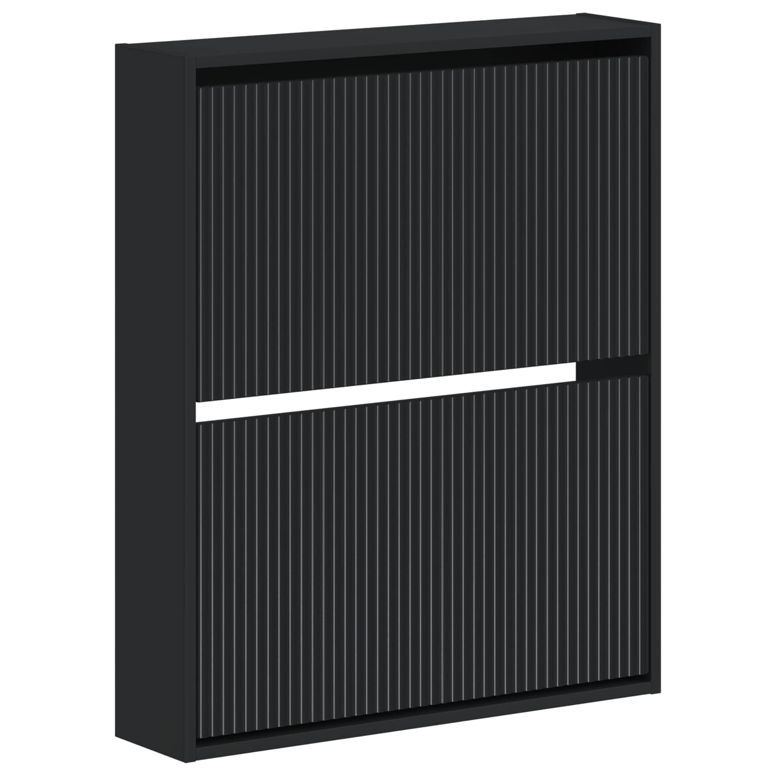 Mobiletto per Scarpe da Muro ARNHEM 71 x 17 x 86 cm Nero
