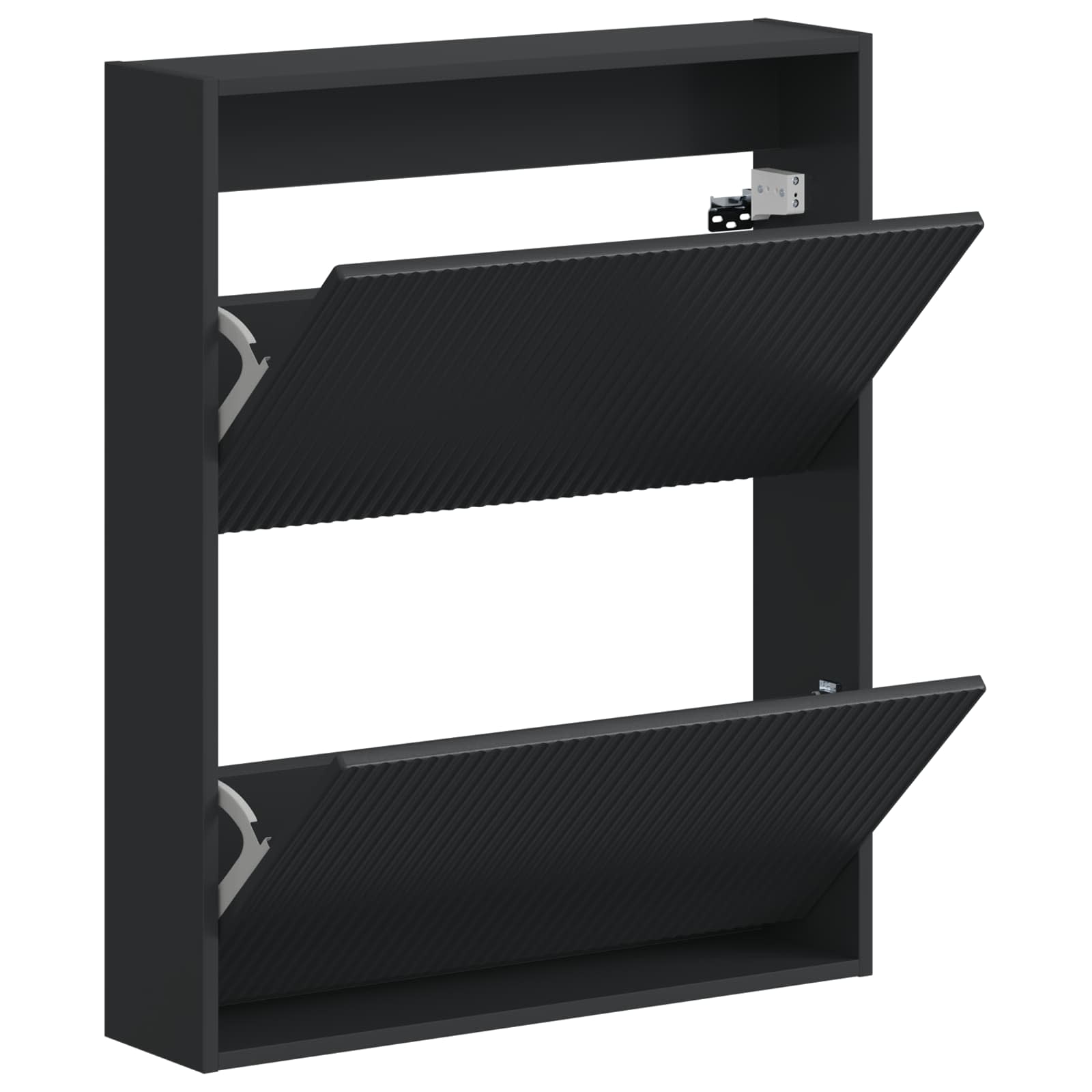 Mobiletto per Scarpe da Muro ARNHEM 71 x 17 x 86 cm Nero