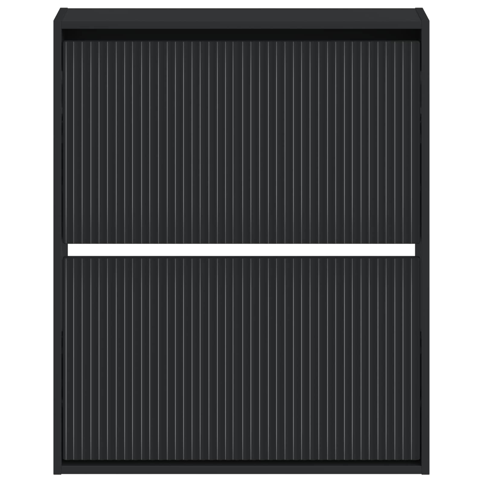 Mobiletto per Scarpe da Muro ARNHEM 71 x 17 x 86 cm Nero