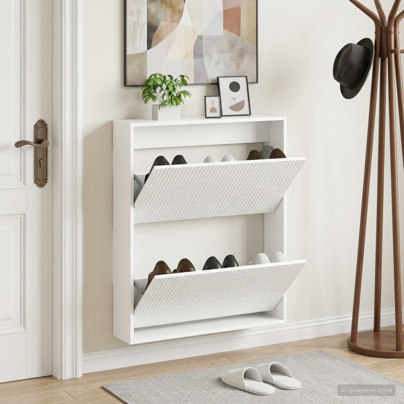 Mobiletto per Scarpe da Muro ARNHEM 71 x 17 x 86 cm