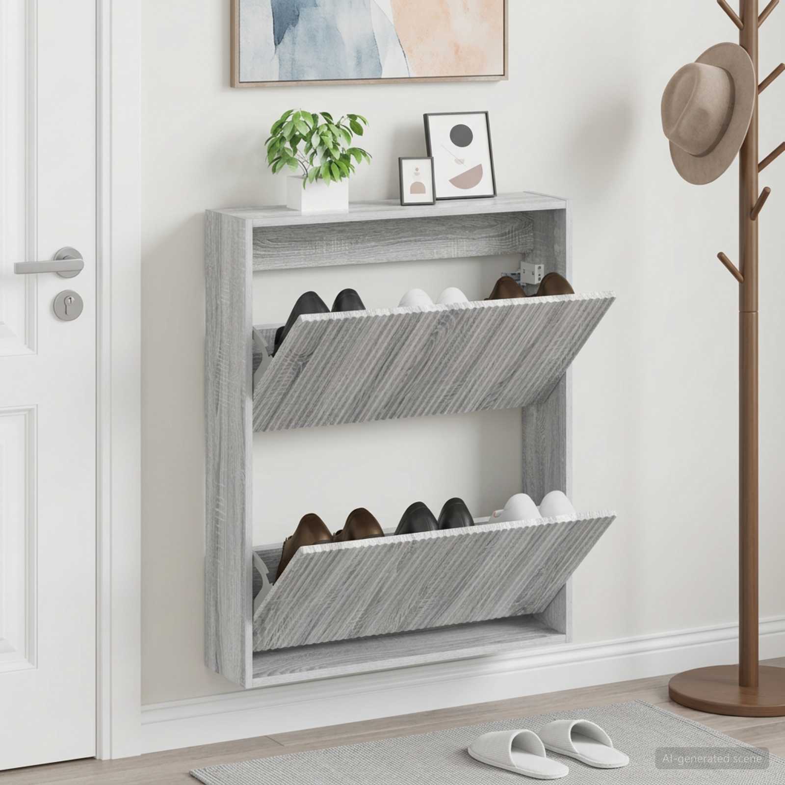Mobiletto per Scarpe da Muro ARNHEM 71 x 17 x 86 cm