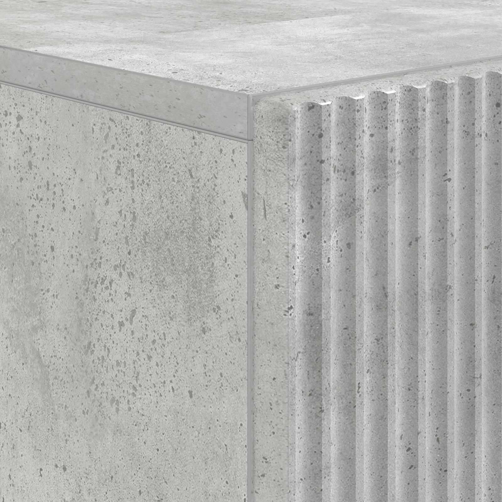 Mobile per scarpe ARNHEM 59,5 x 39,5 x 90 cm Grigio Cemento