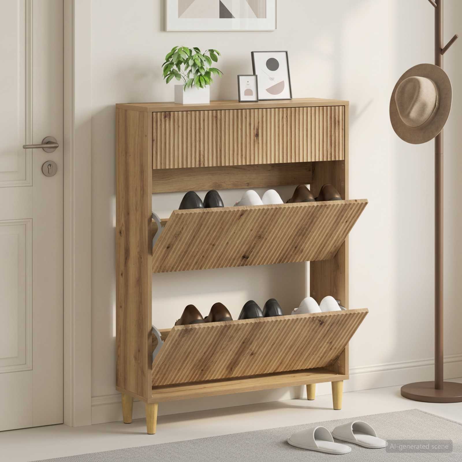 Mobile per scarpe ARNHEM 78 x 24 x 103 cm Legno ingegnerizzato