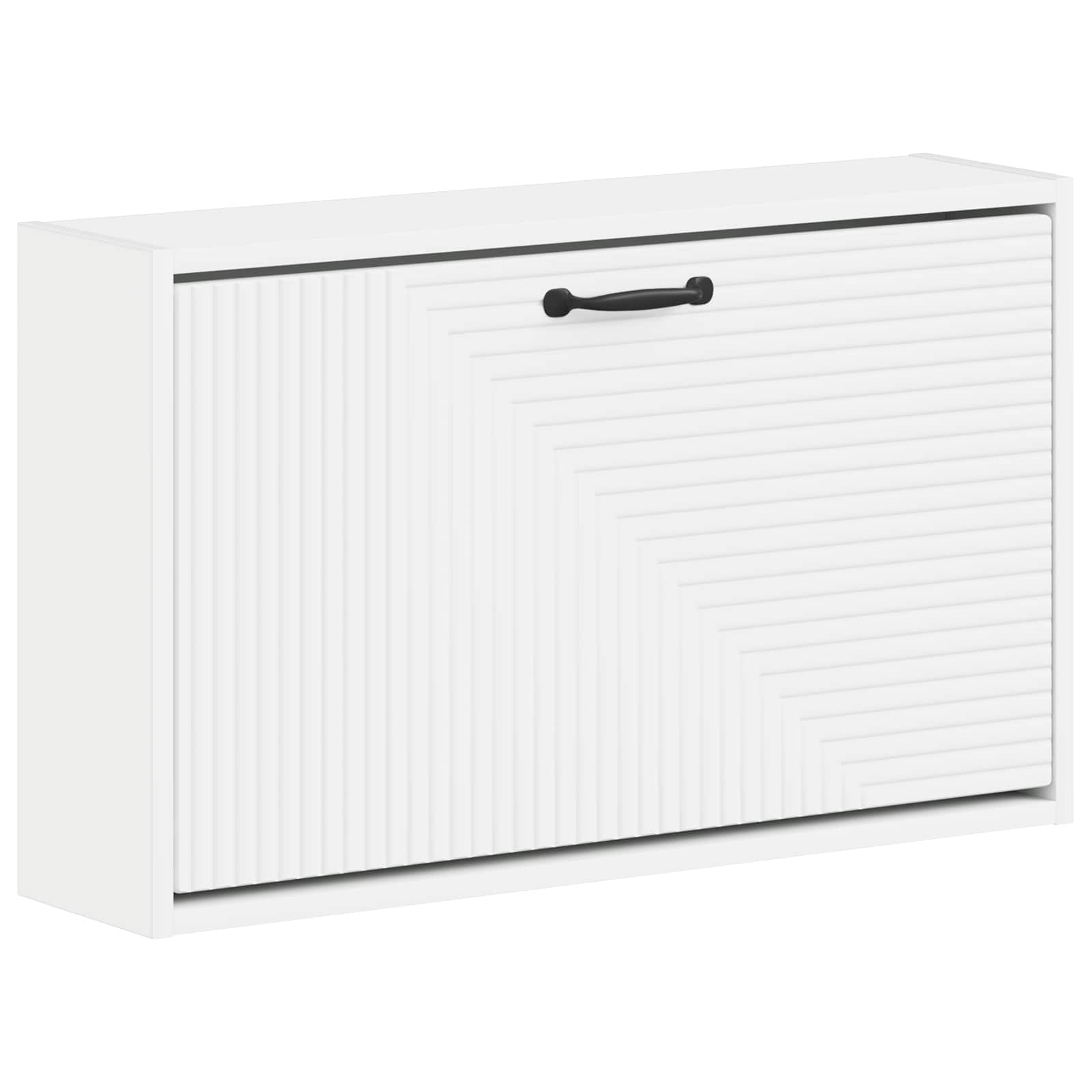 Mobiletto per Scarpe da Muro HAARLEM 71 x 17 x 43 cm Bianco