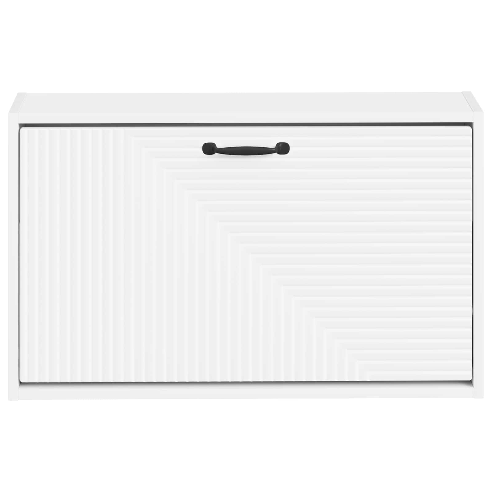 Mobiletto per Scarpe da Muro HAARLEM 71 x 17 x 43 cm Bianco