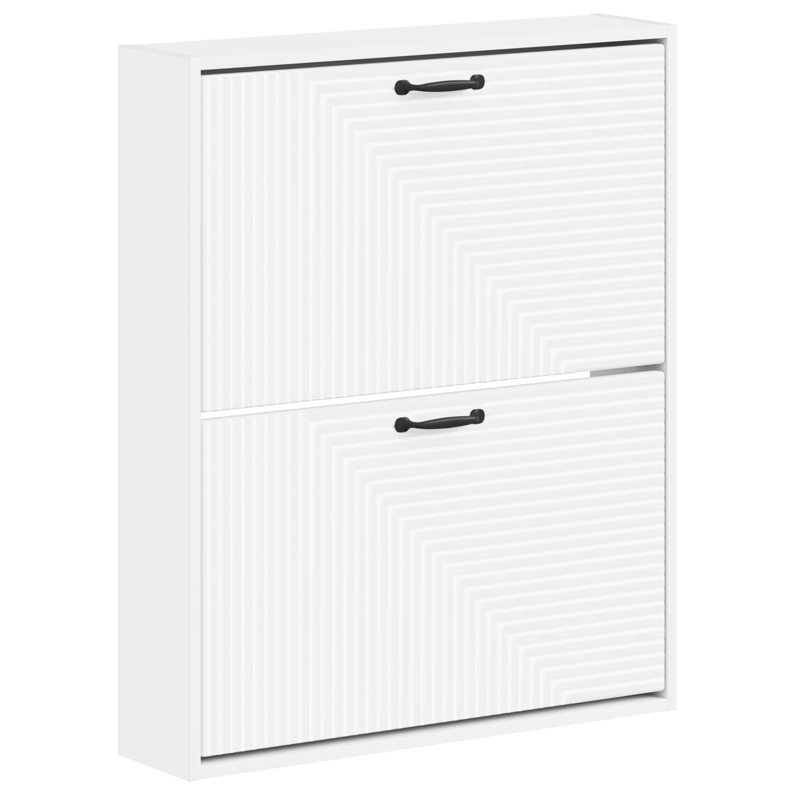 Mobiletto per Scarpe da Muro HAARLEM 71 x 17 x 86 cm Bianco