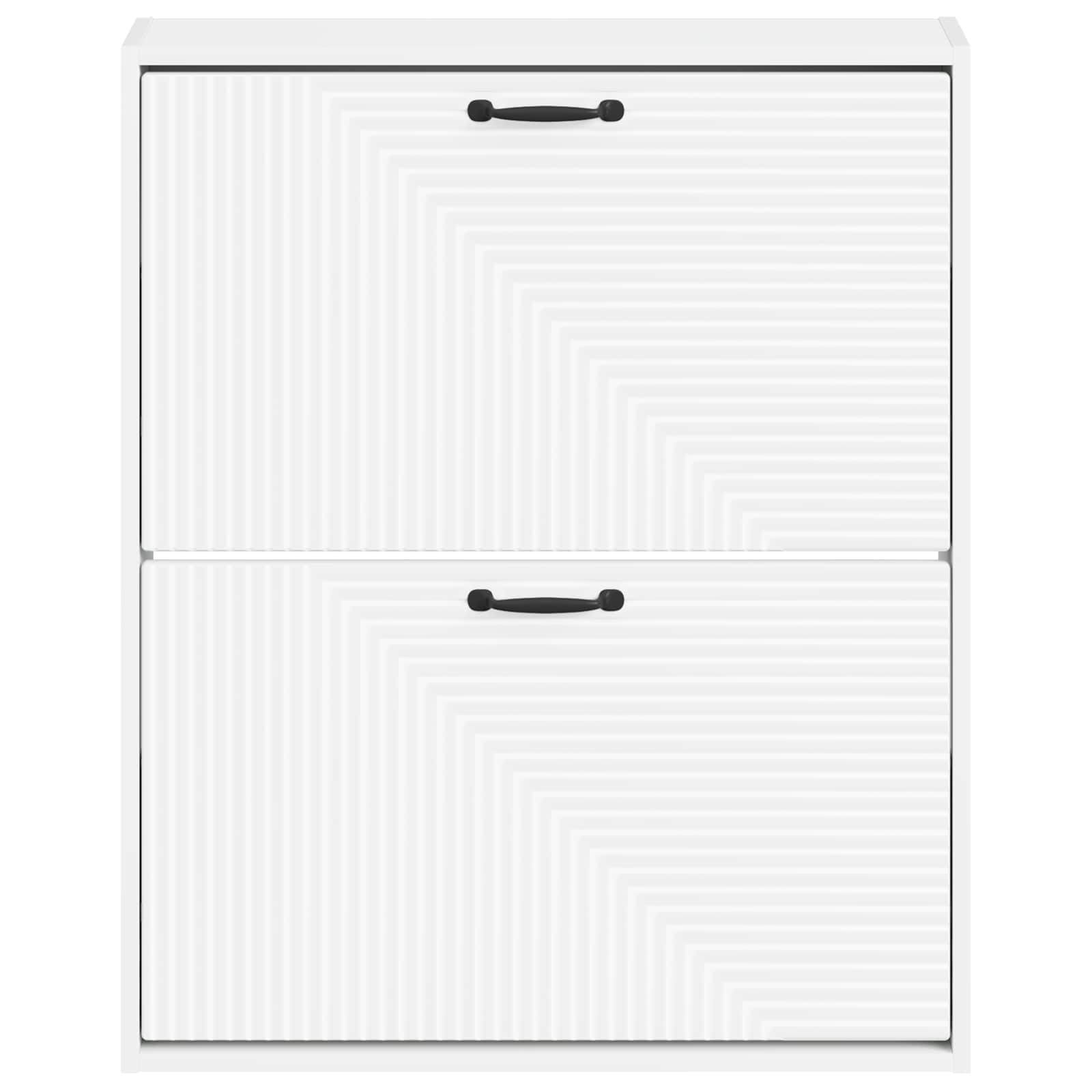Mobiletto per Scarpe da Muro HAARLEM 71 x 17 x 86 cm Bianco