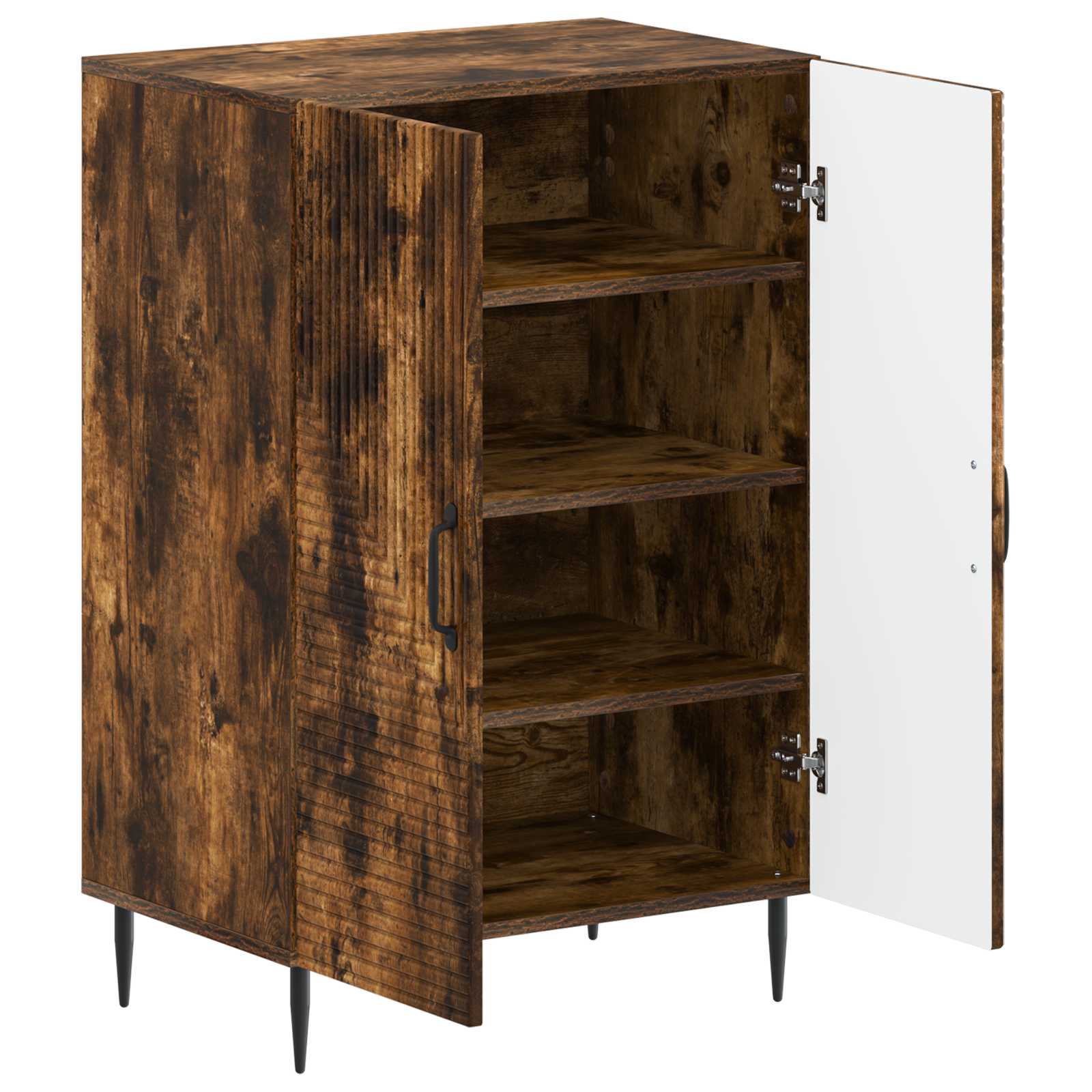 Mobile per scarpe HAARLEM 59,5 x 39,5 x 89,5 cm Rovere Fumo