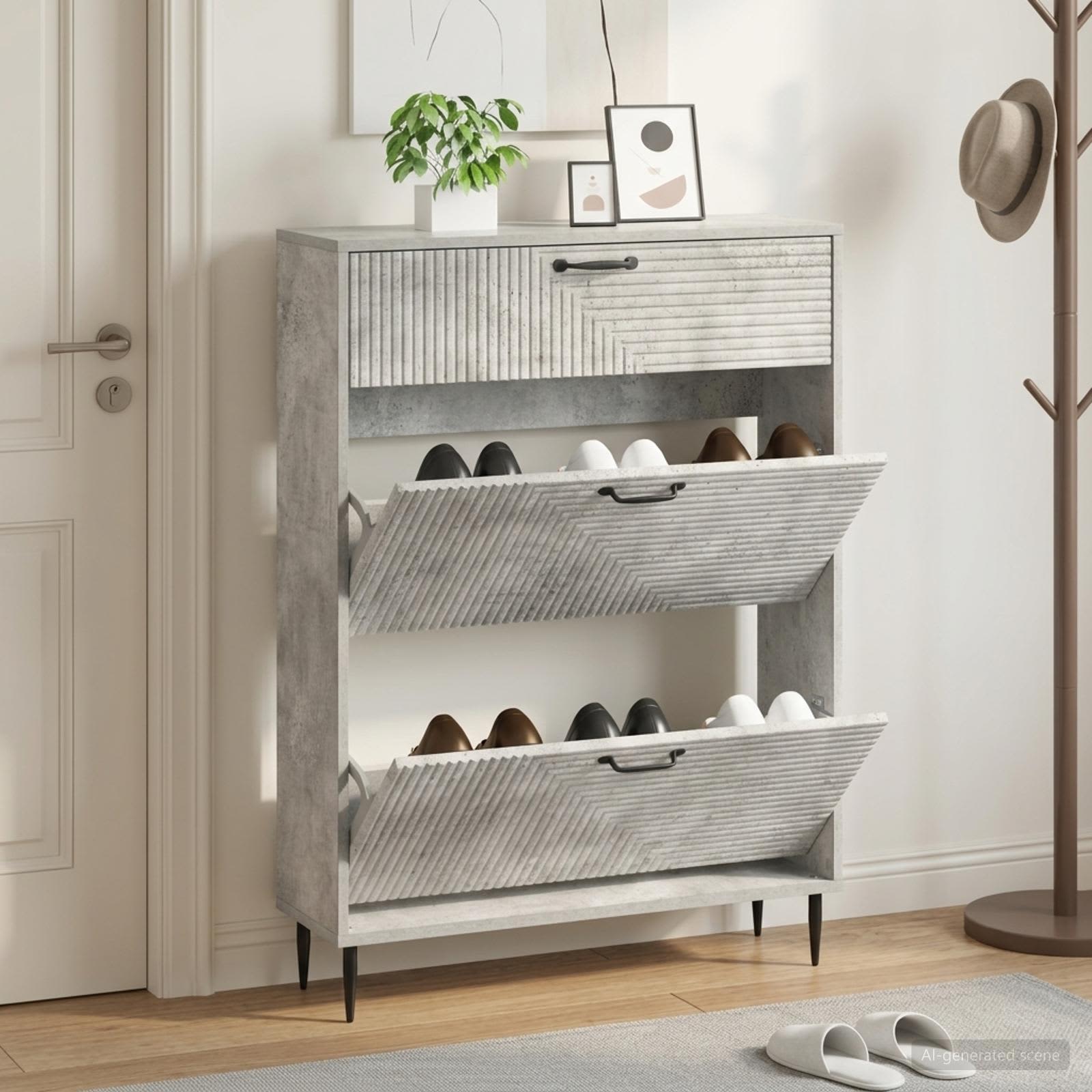 Mobile per scarpe HAARLEM 78 x 24 x 103 cm Legno ingegnerizzato