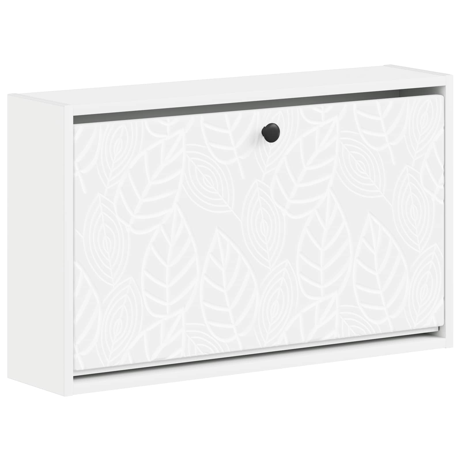 Mobiletto per Scarpe da Muro DELFT 71 x 17 x 43 cm Bianco