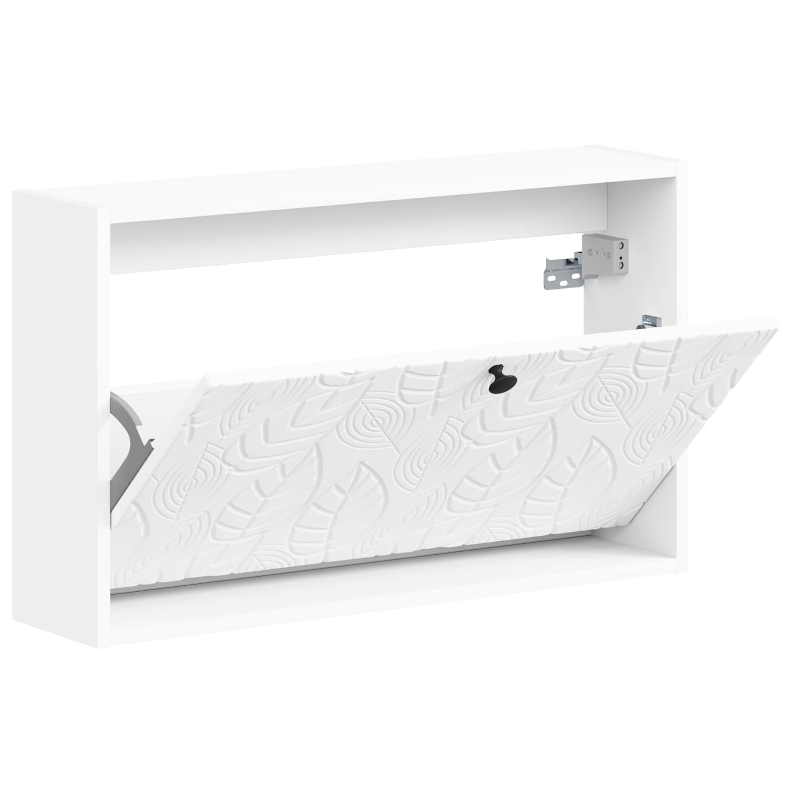 Mobiletto per Scarpe da Muro DELFT 71 x 17 x 43 cm Bianco