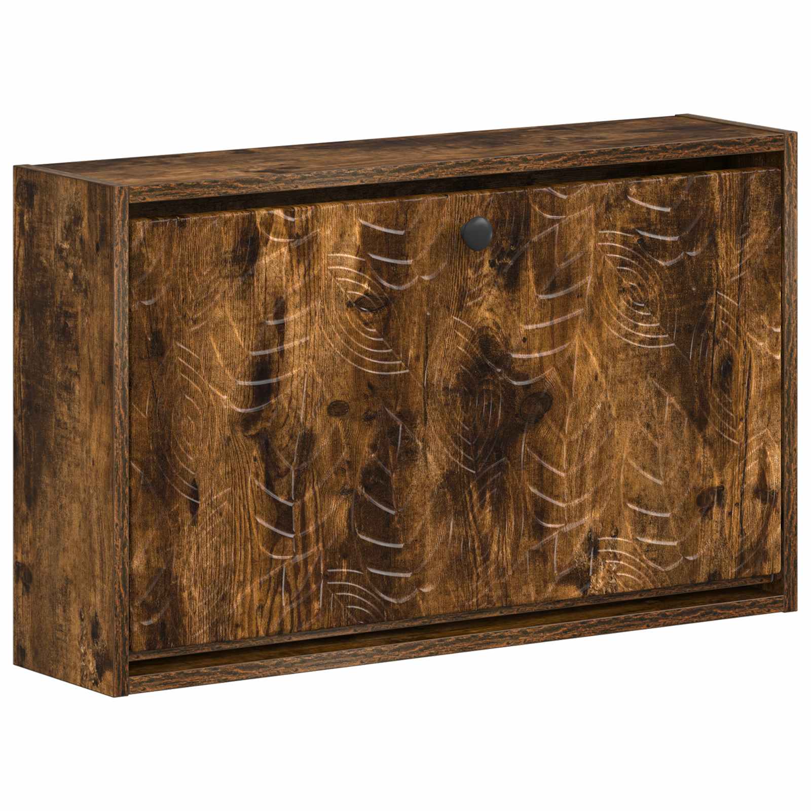 Mobiletto per Scarpe da Muro DELFT 71 x 17 x 43 cm Rovere Fumo