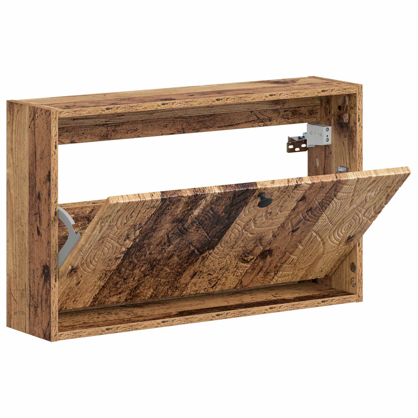 Mobiletto per Scarpe da Muro DELFT 71 x 17 x 43 cm Legno antico