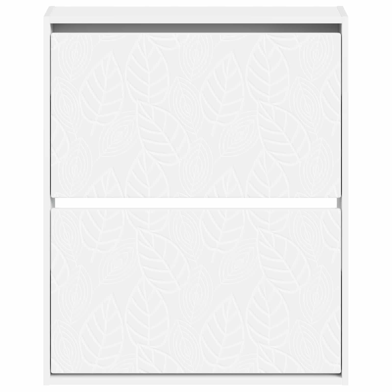 Mobiletto per Scarpe da Muro DELFT 71 x 17 x 86 cm Bianco