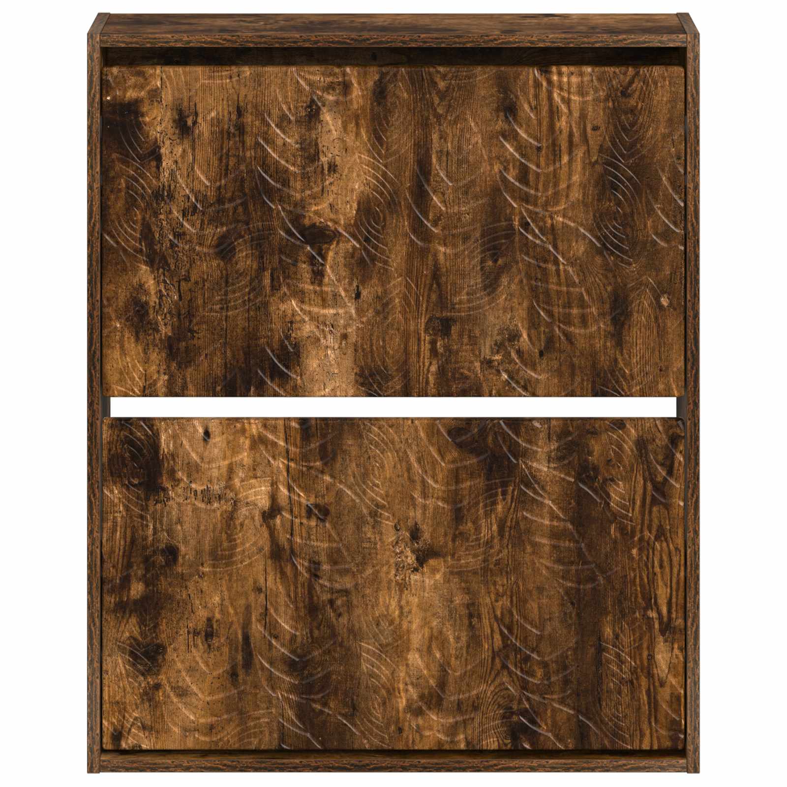Mobiletto per Scarpe da Muro DELFT 71 x 17 x 86 cm Rovere Fumo