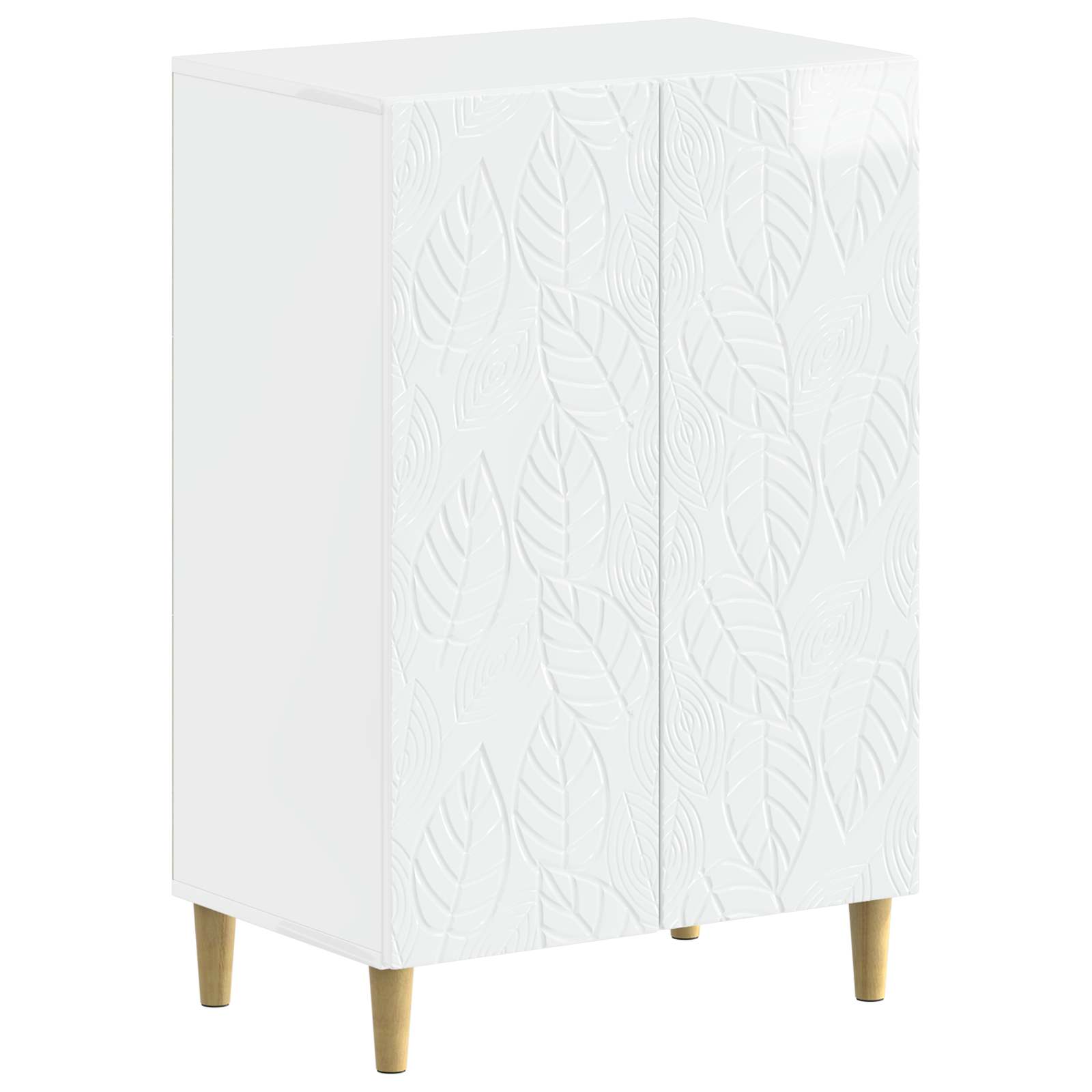 Mobile per scarpe DELFT 59,5 x 39,5 x 90 cm Bianco Lucido