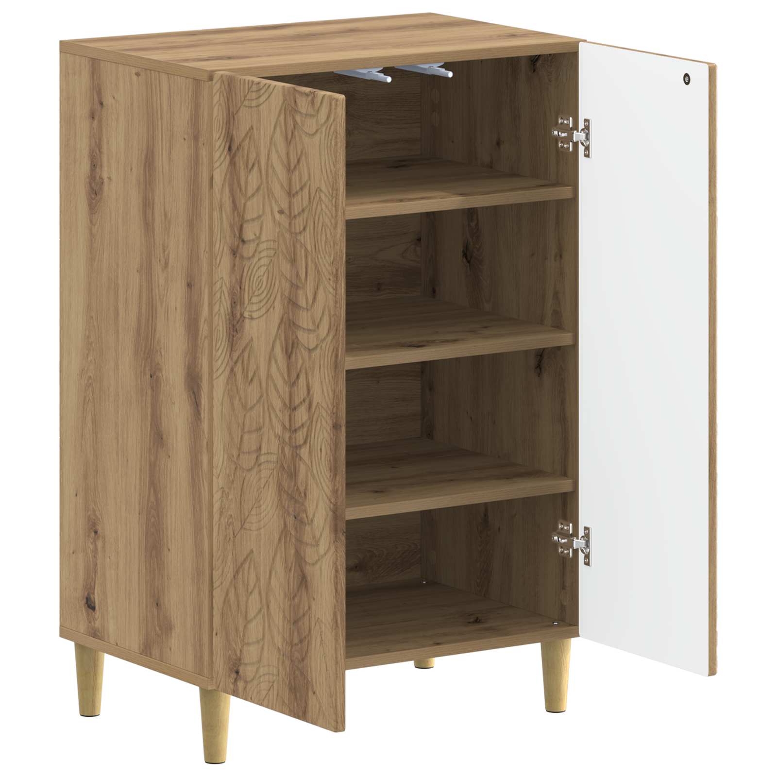 Mobile per scarpe DELFT 59,5 x 39,5 x 90 cm Rovere Artigianale