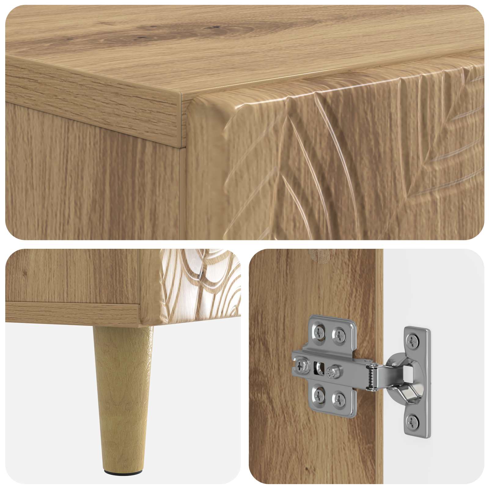 Mobile per scarpe DELFT 59,5 x 39,5 x 90 cm Rovere Artigianale